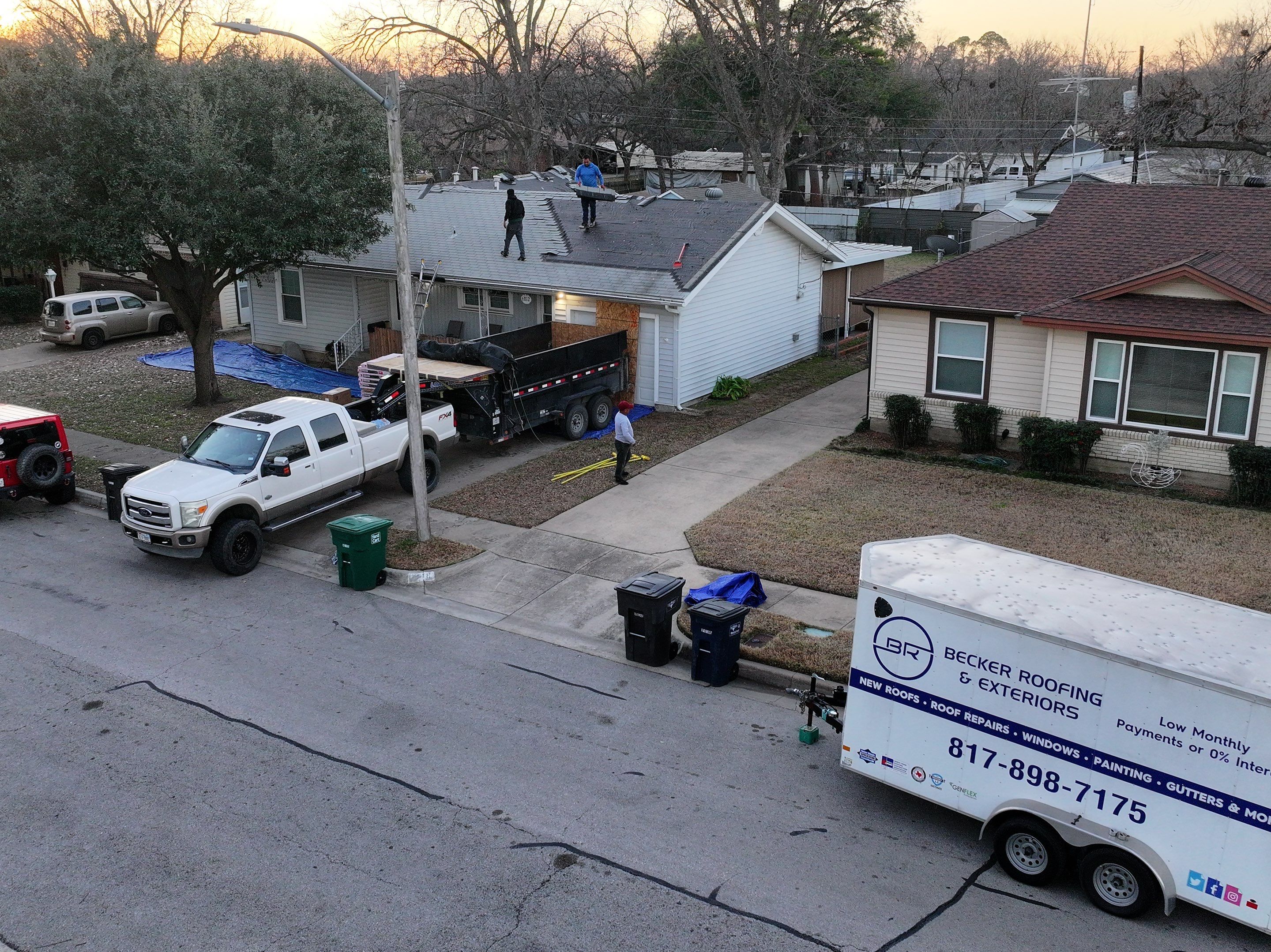 Owens Corning Duration Harbor blue, New Decking!!! by Becker Roofing and Exteriors