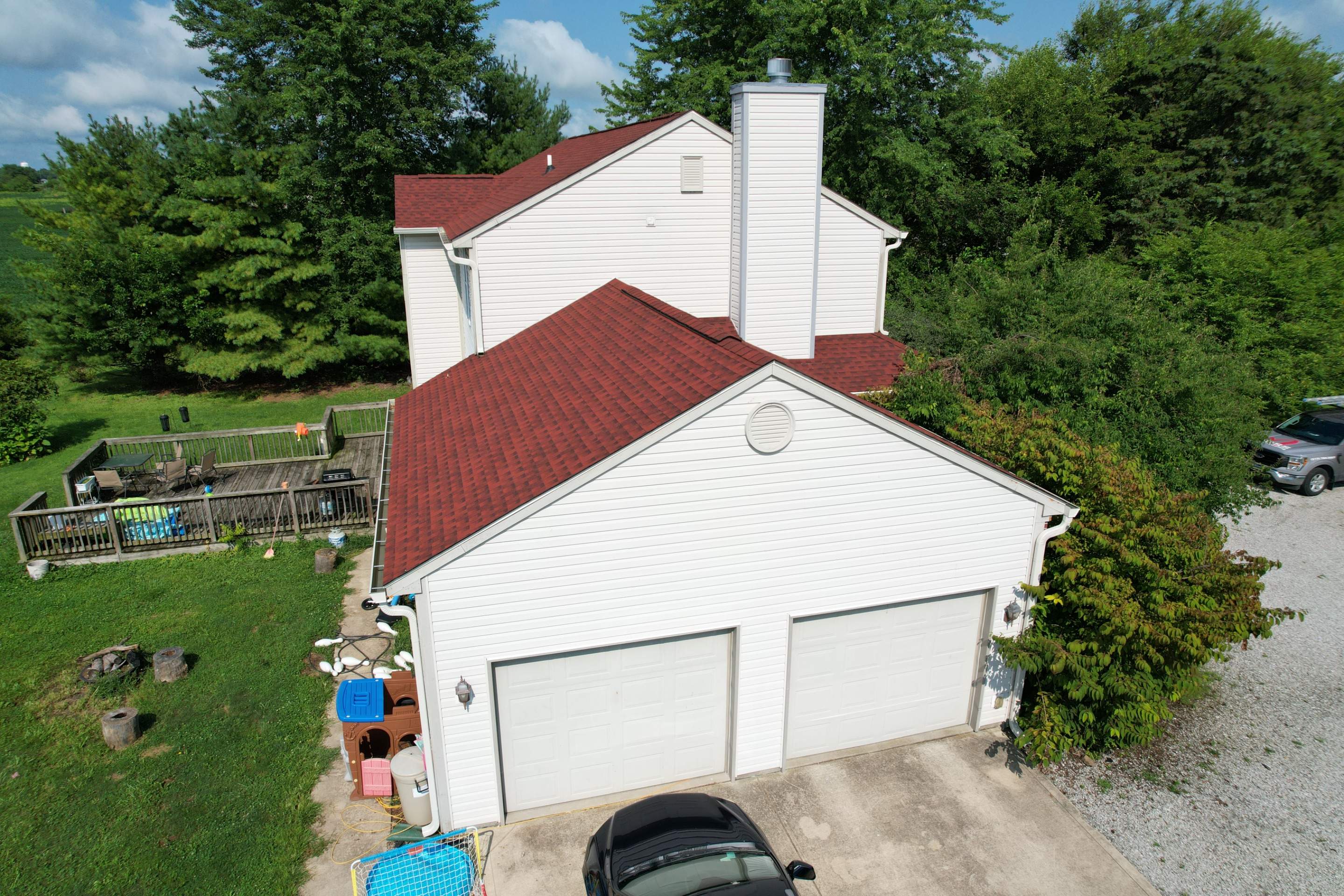 Project in Whiteland by Moss Roofing