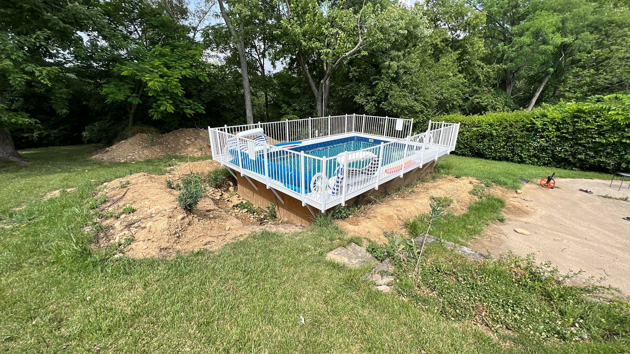Pool Backfill, Grading, and Decorative Gravel Installation by Reisenberg’s Lawn & Landscape, LLC