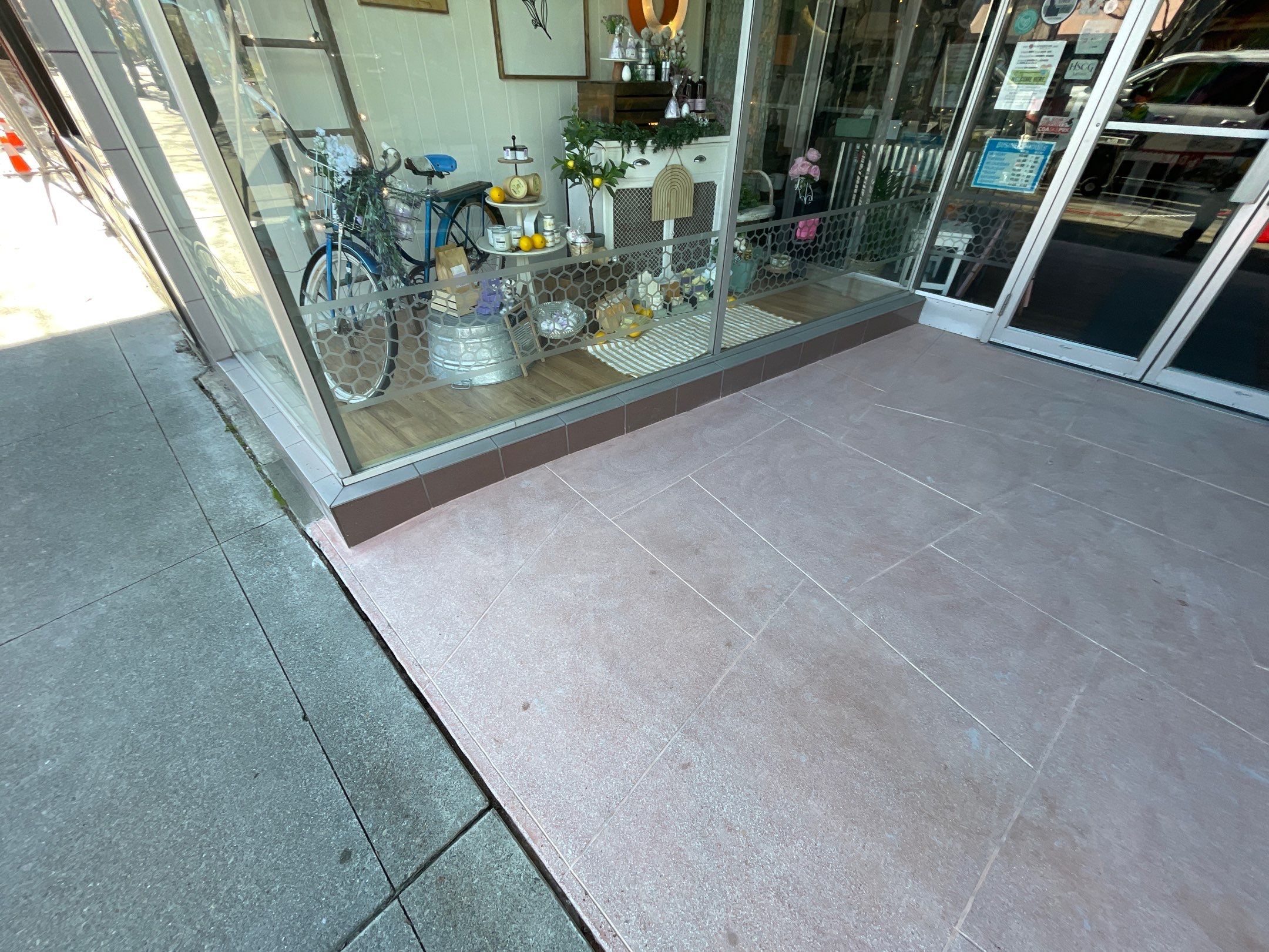 Commercial Floor Transformation using Slate Stone by Croc Coatings, LLC