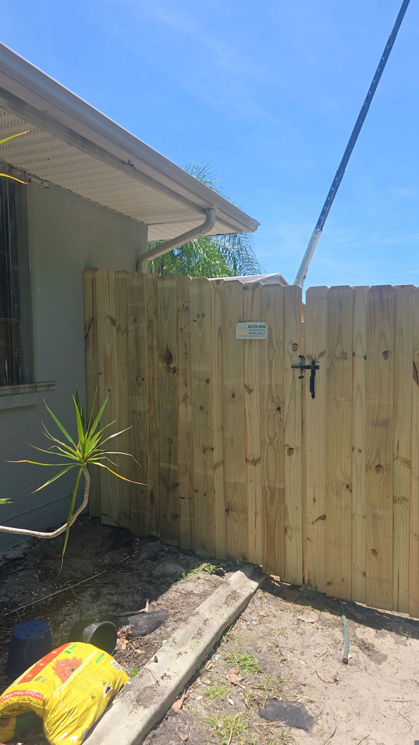 Pressure-Treated Wood Privacy Fence Installation in Port Charlotte by True Fence LLC