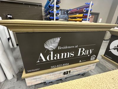 Adams Bay Monument Sign