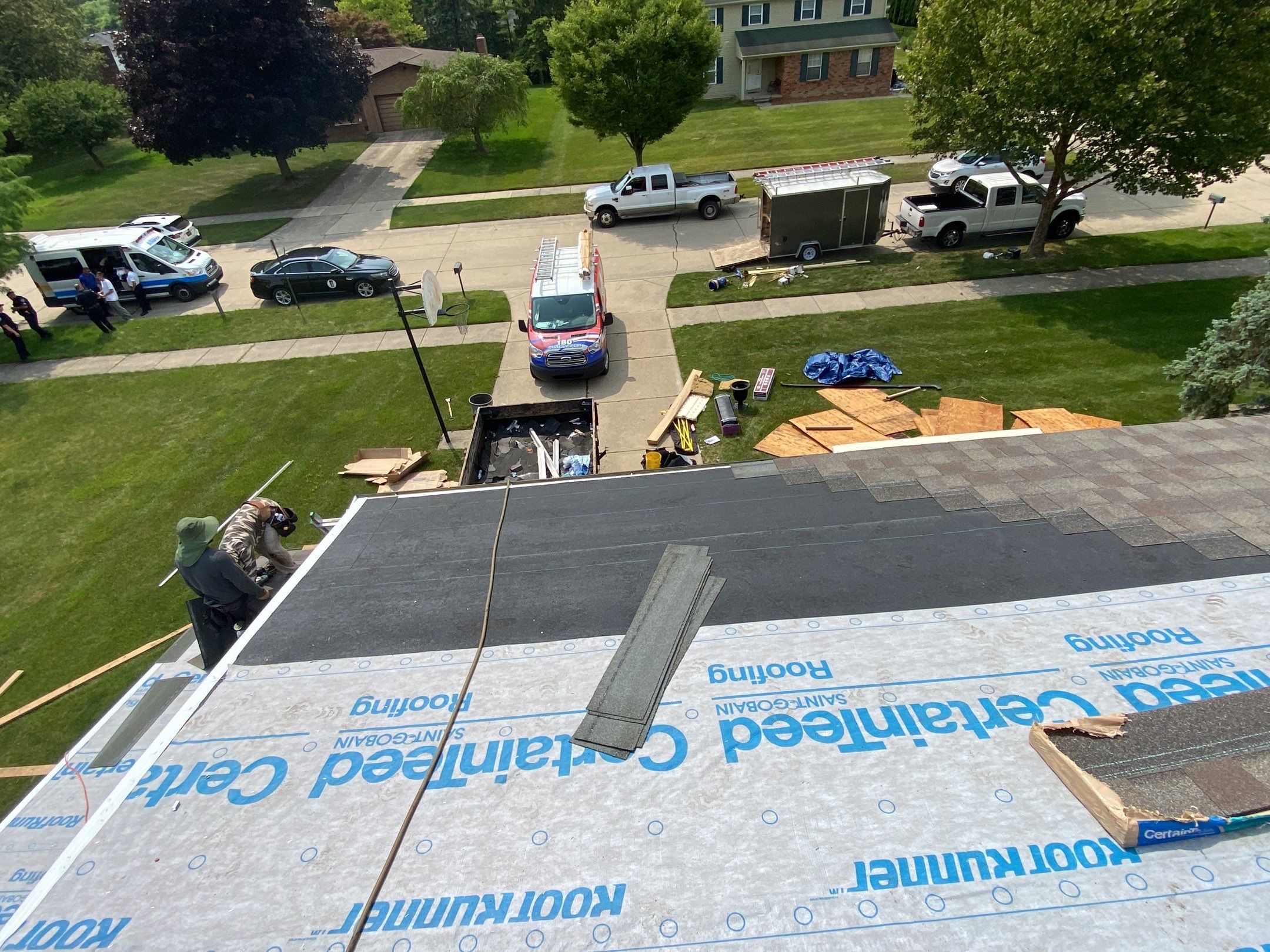 Roof Replacement using CertainTeed Landmark by 180 Contractors