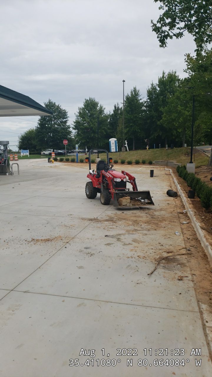 Commercial Landscaping Harris Teeter Fuel Station by Carolina-Metro Landscape, Inc