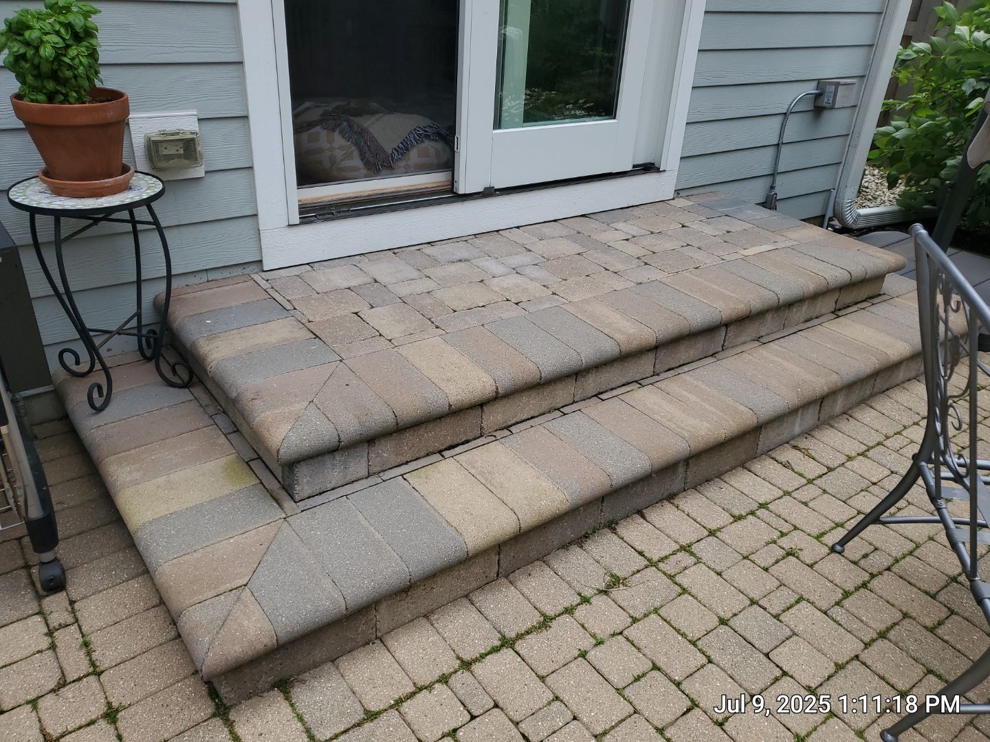 Highland Park, Brick paver cleaning sanding and sealing   by Northern Power Washing LLC.