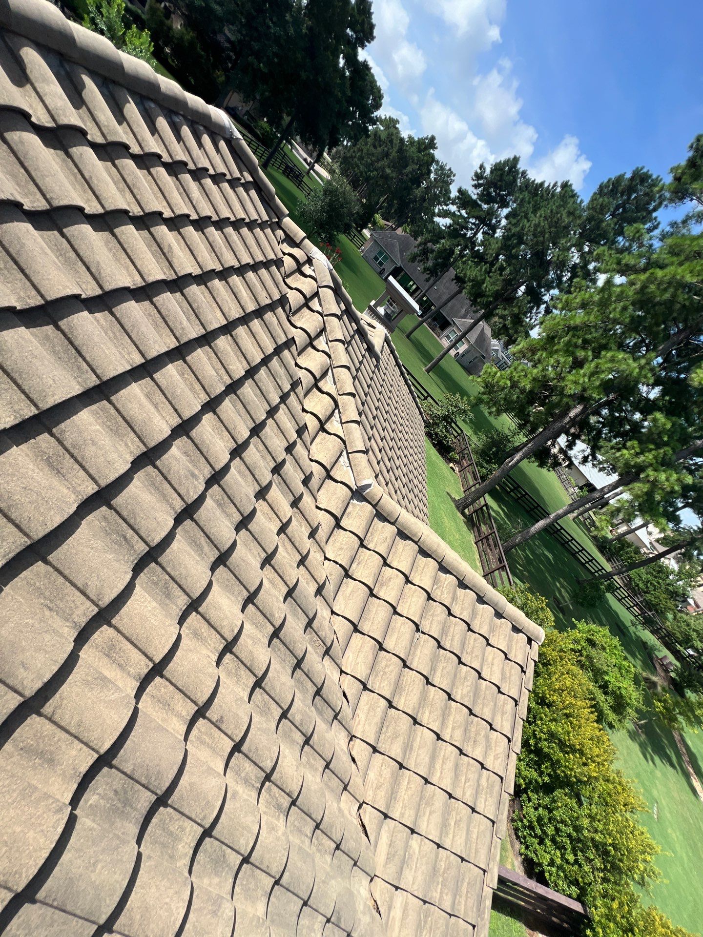 Residential Roofing Repair using tile by Roof Repair Company