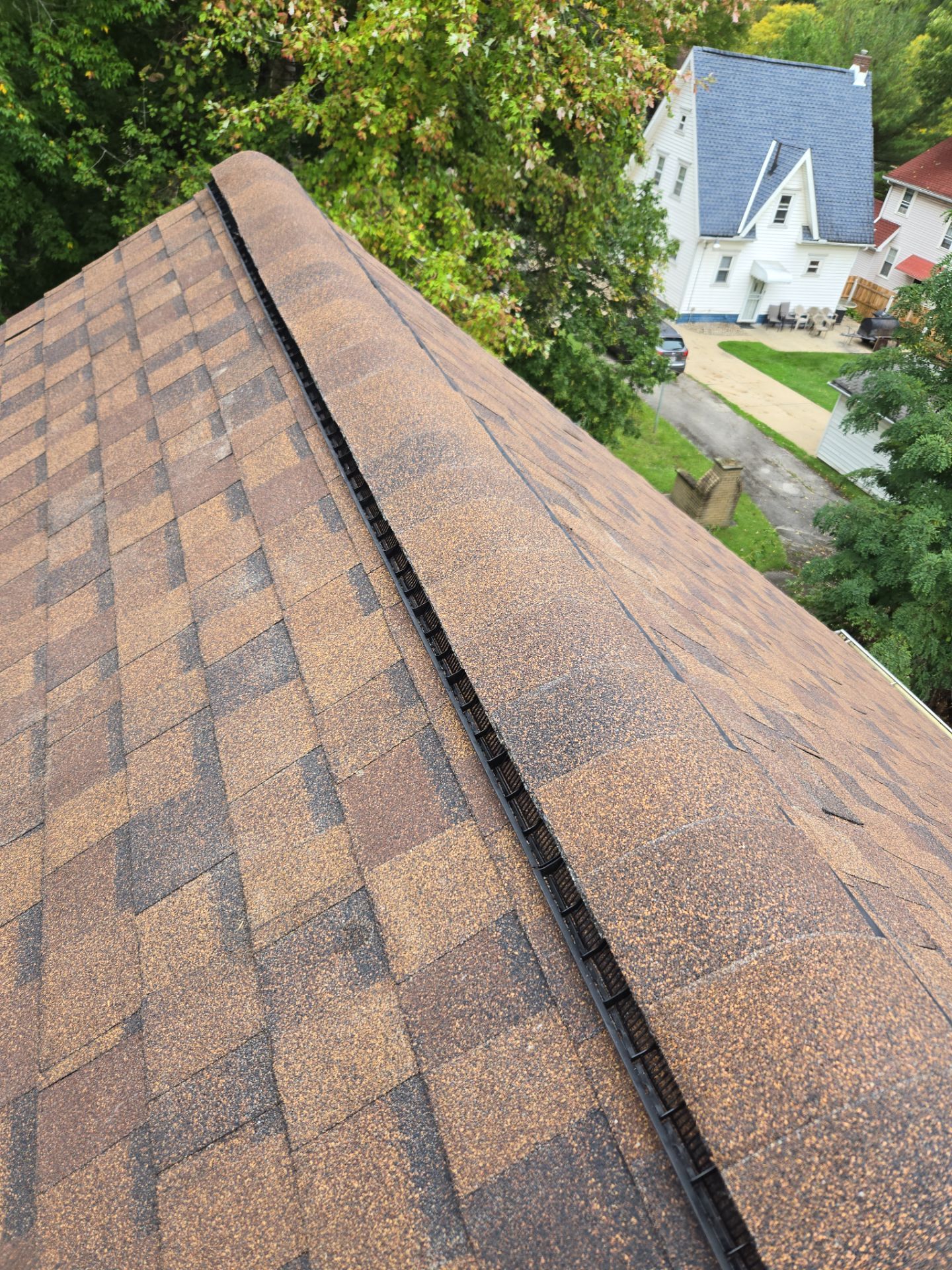 Atlas Pinnacle, Color, Burnt Hickory, Drip Edge, Color, Royal Brown by Eagle Eye Roofing