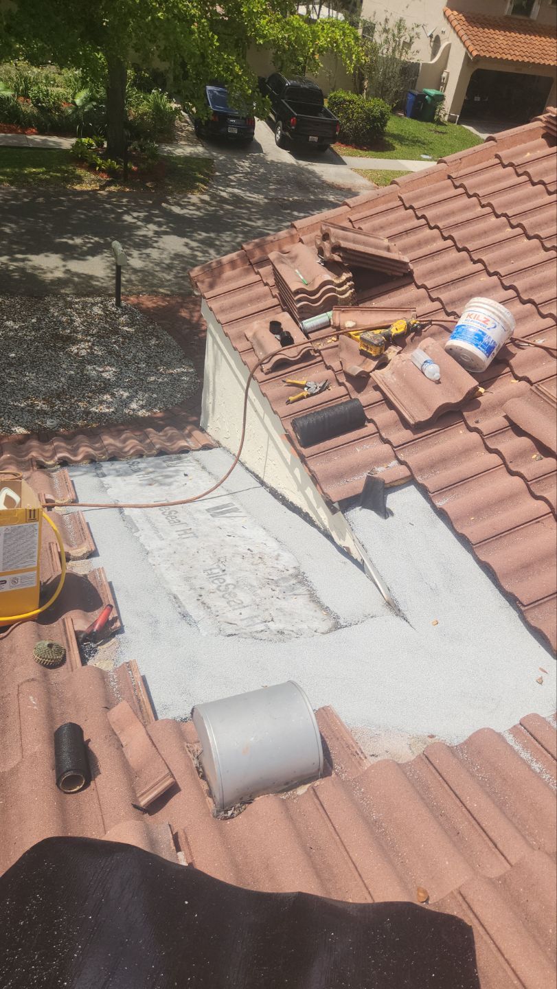 Clay Tile Roof Leak Repair and Sheathing Replacement in Hollywood by Aastro Roofing