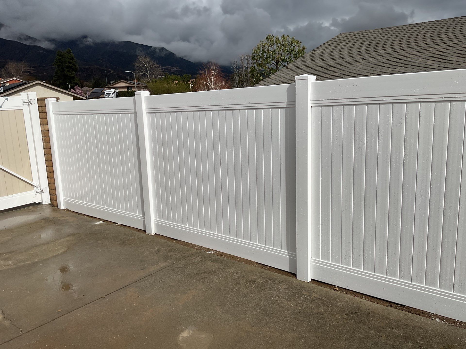 Fence Repair using Vinyl by Fence Guys Inc. 