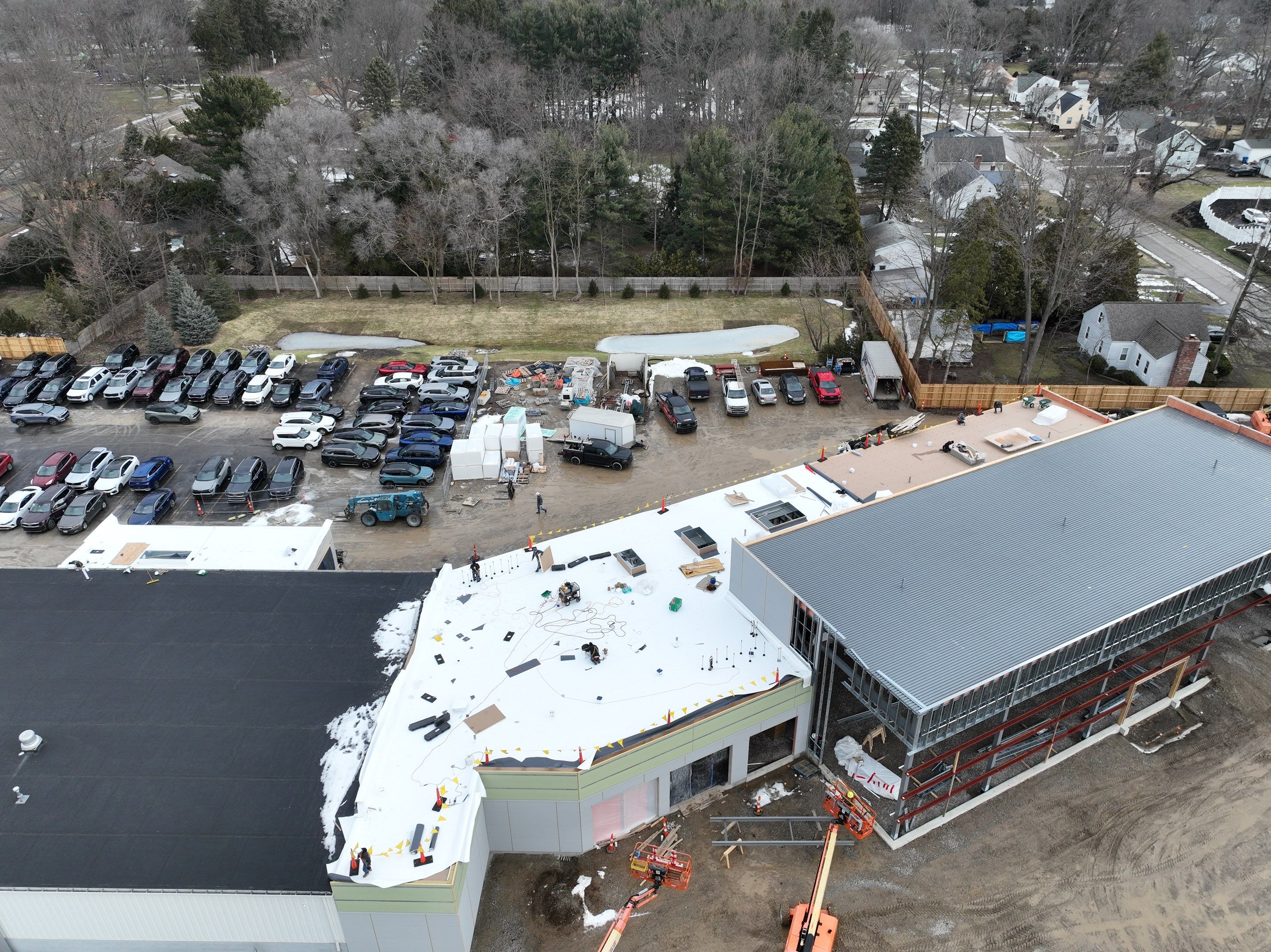 Project in North Olmsted by Commercial Roofing and Coating Systems 