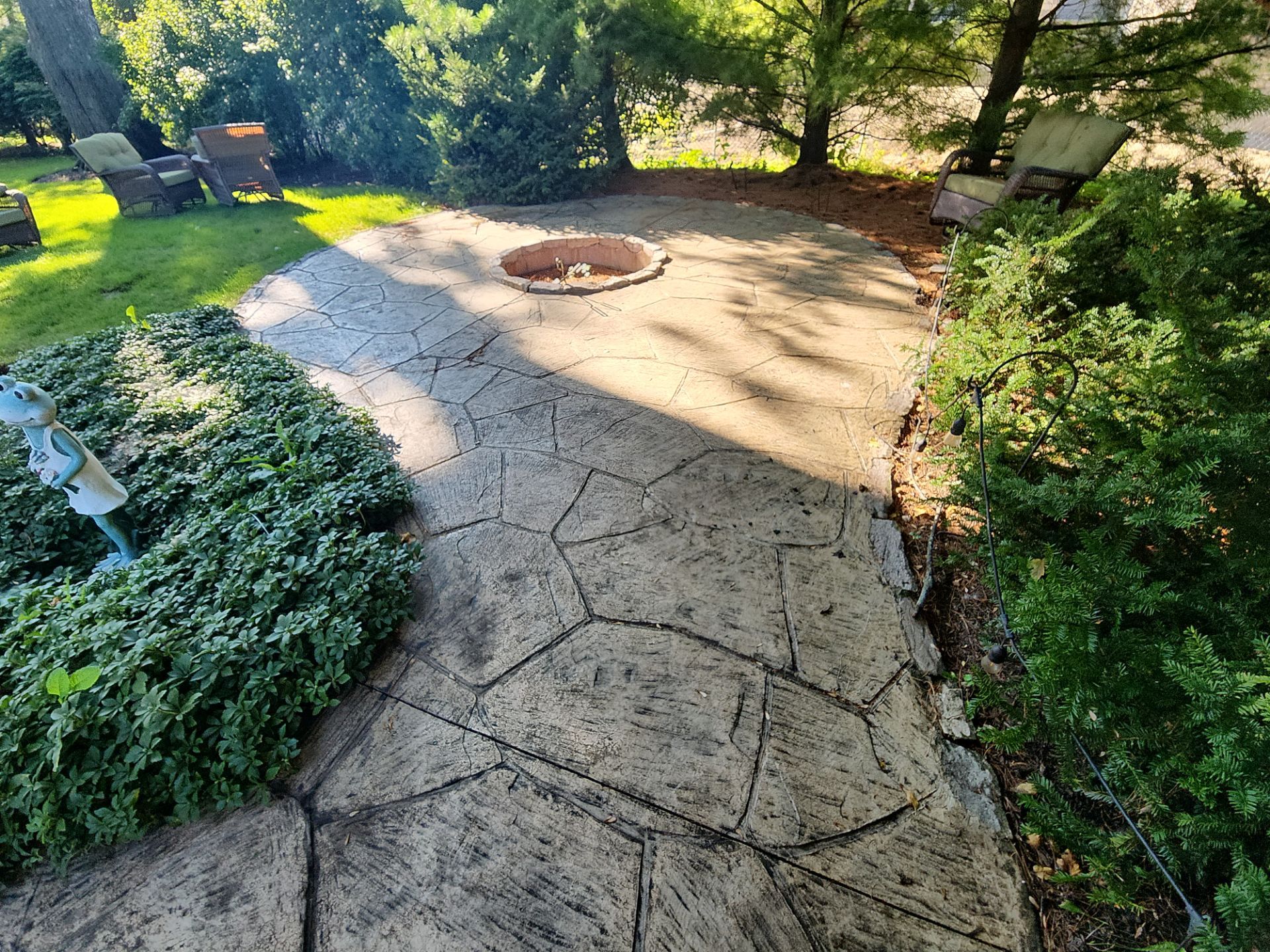 Stamped Concrete Surface Cleaning by Northern Power Washing LLC.