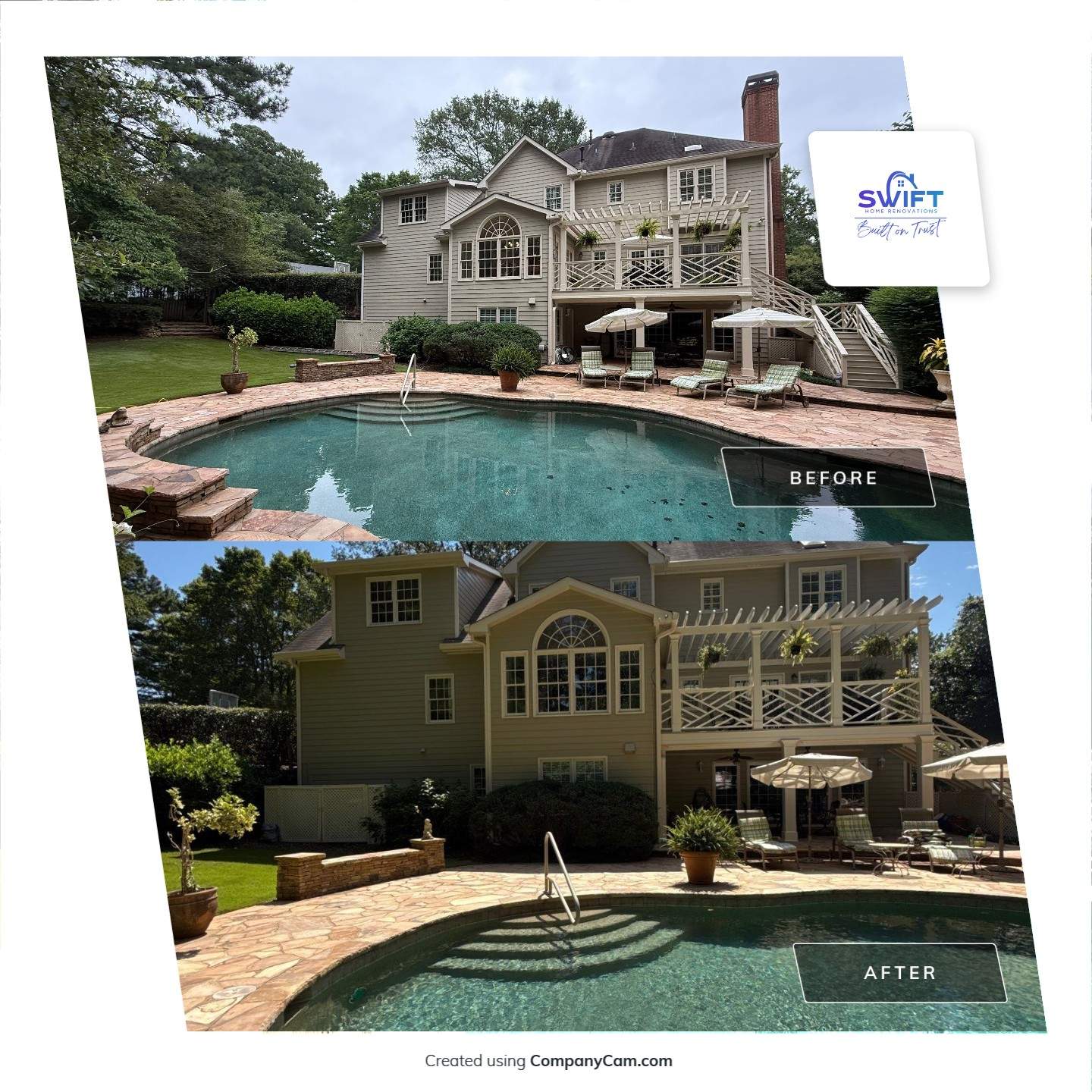Professional Exterior Painting and Trim Refresh for Marietta Residence by Swift Home Renovations