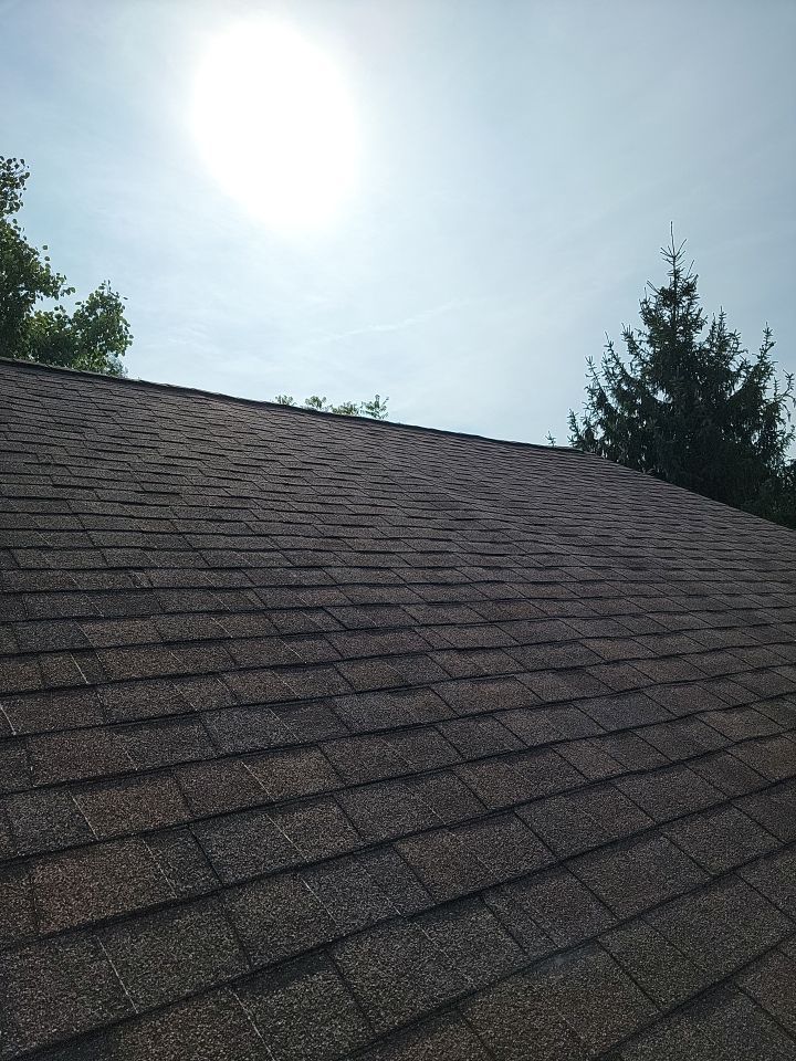 Brand: Atlas Pinnacle Color: Pristine Scotchguard Hickory Drip: Royal Brown by Eagle Eye Roofing