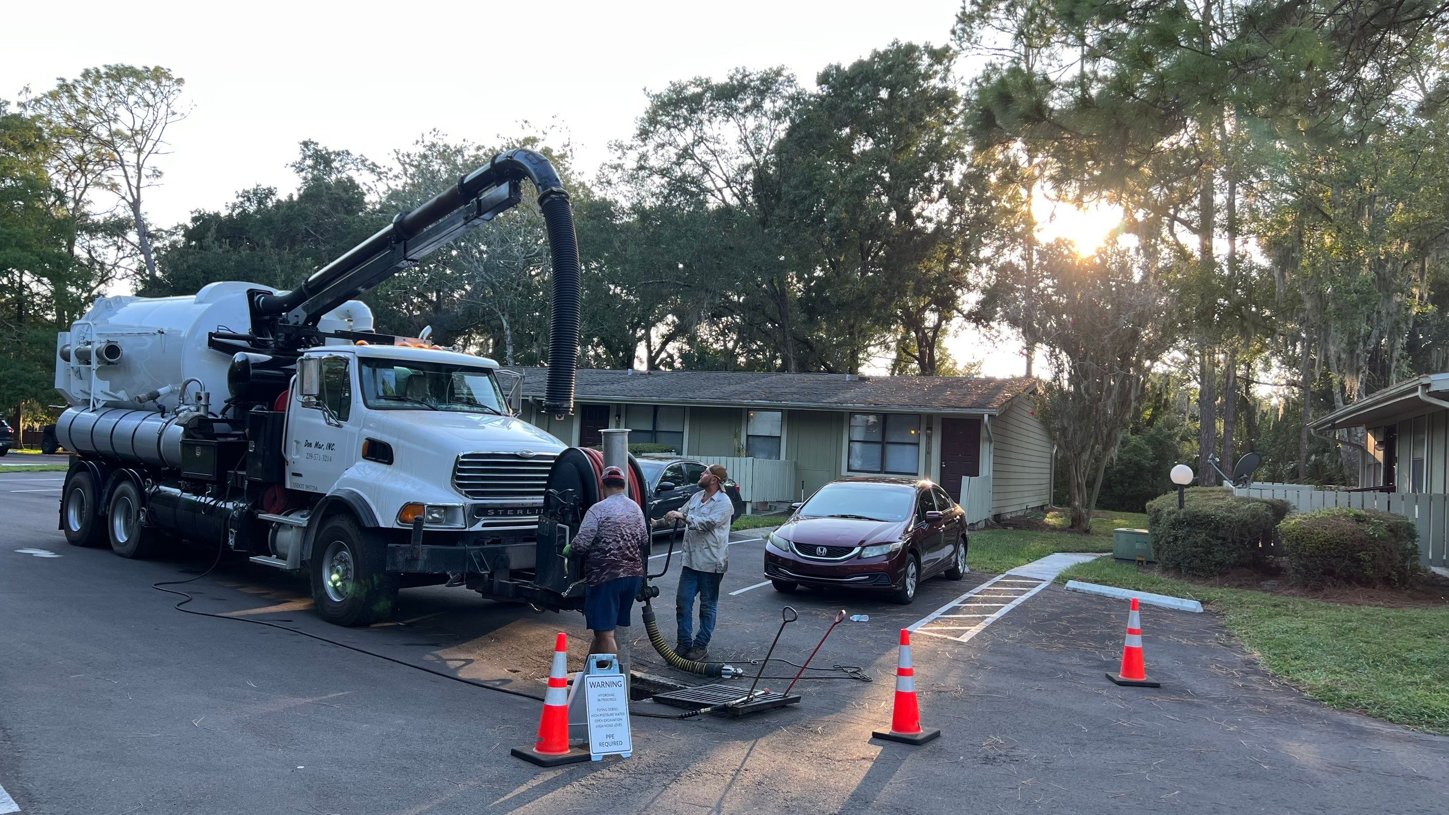 Apartment Complex Storm Water System Cleaning and Maintenance by Don Mar, Inc. Storm Water Solutions