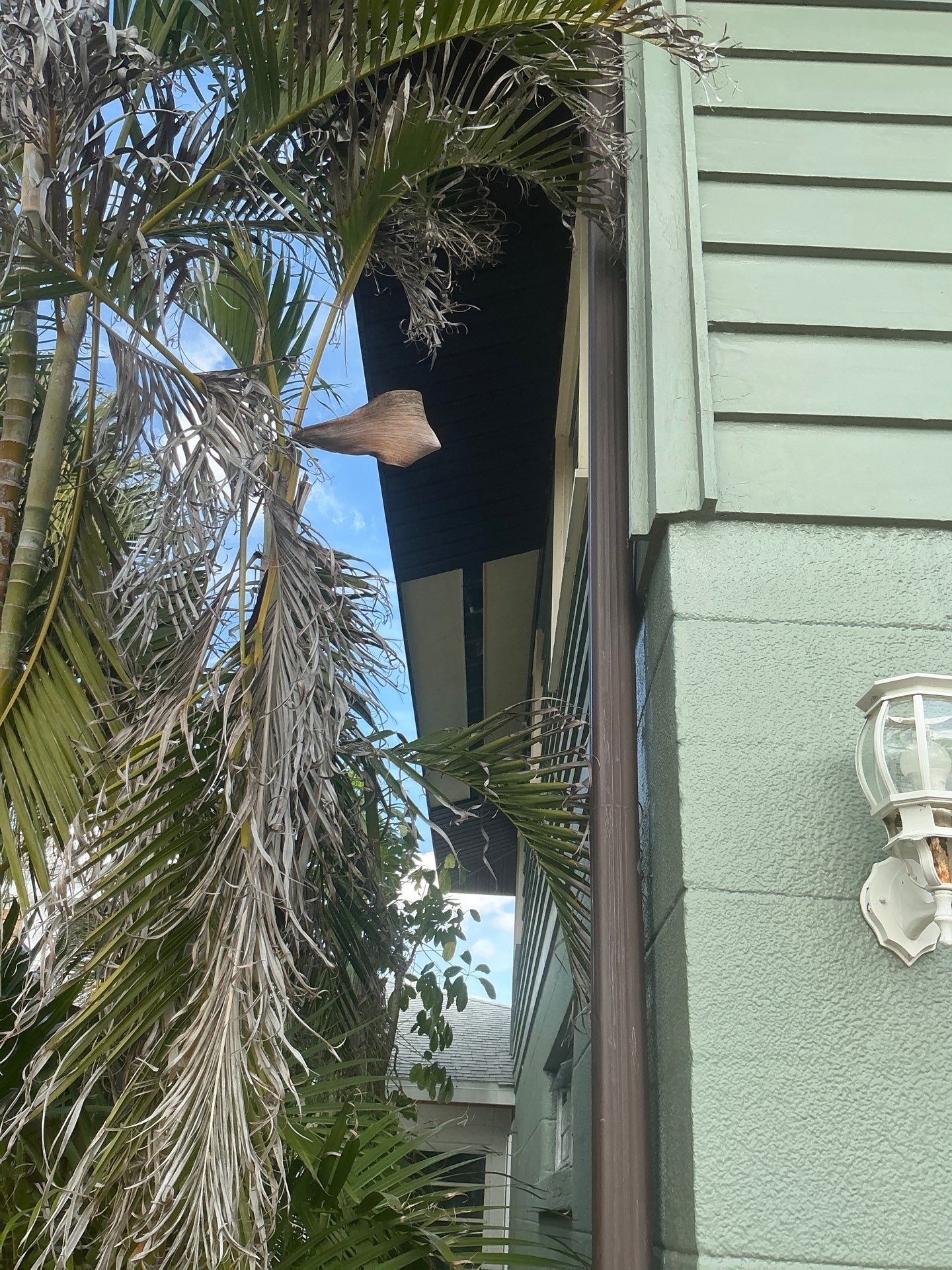 White Soffit and Fascia Installation in Longboat Key FL by Gutter Professors