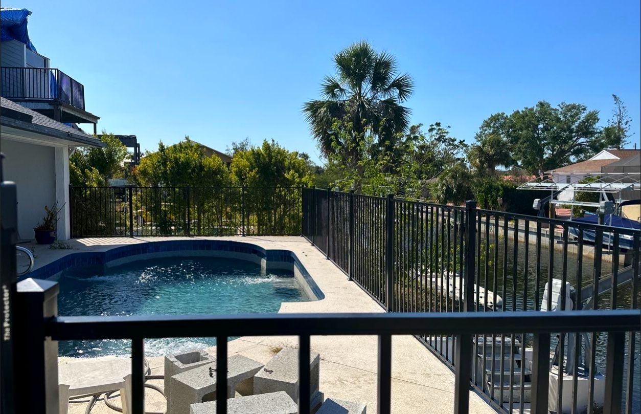 Aluminum Fence Installation using 2 Rail Aluminum Fence by Asap fence and gates, LLC
