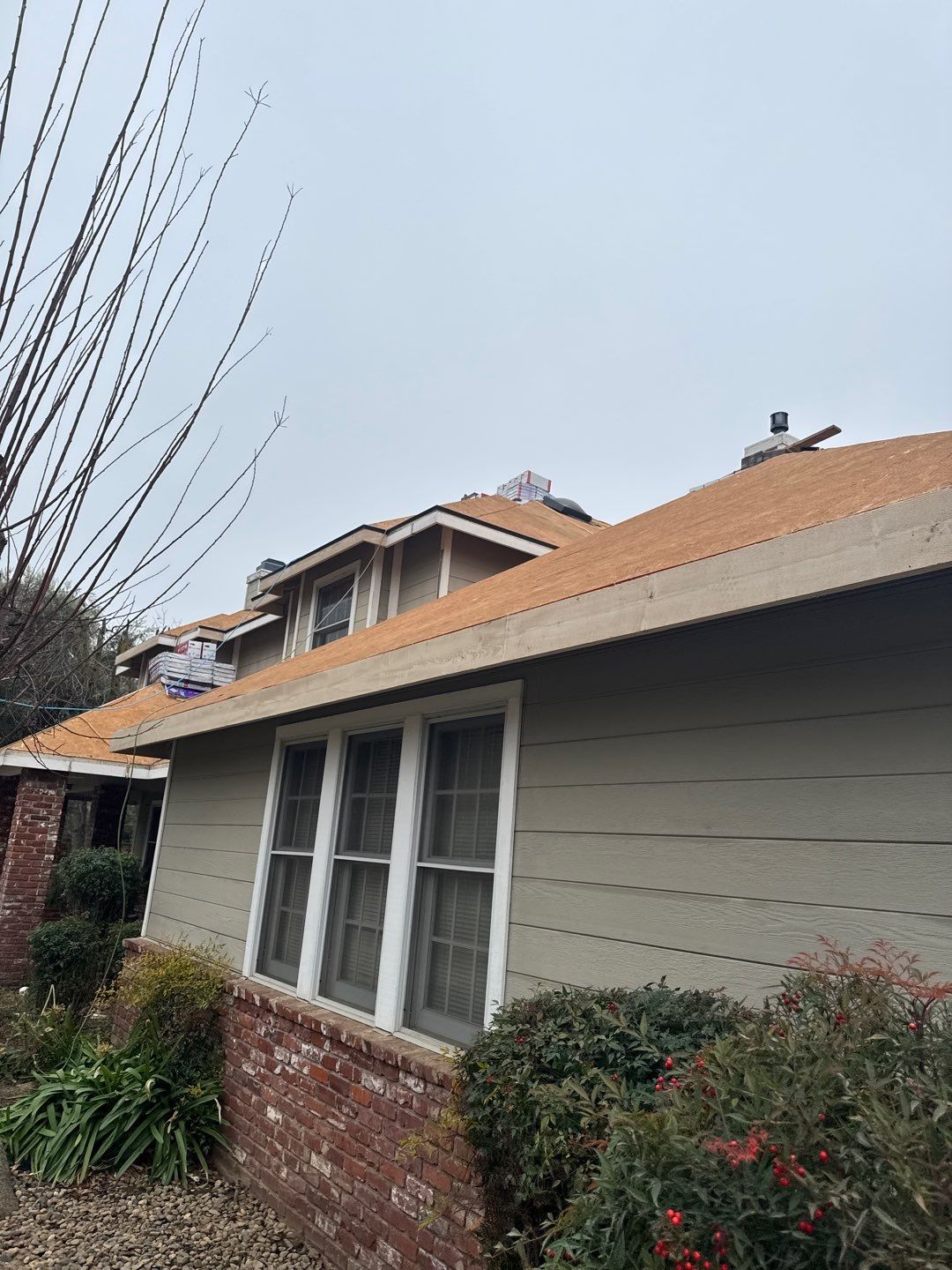 New shingles and gutters using GAF Timberline HDZ shingles and aluminum gutter by Straight Edge Roofing Inc