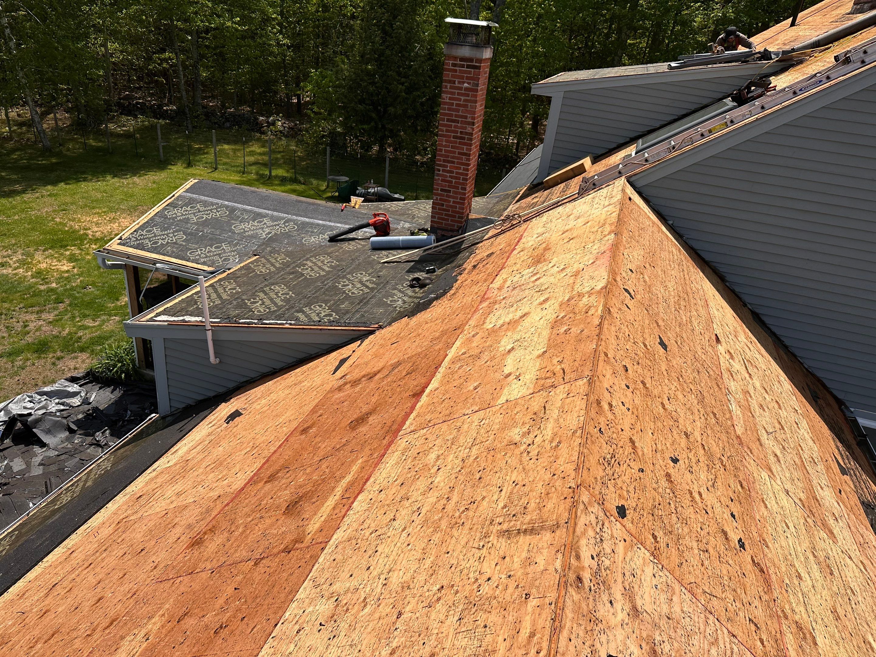 Residential Roof Replacement Using Owens Corning Shingles in Hopkinton, NH by Tall pine roofing