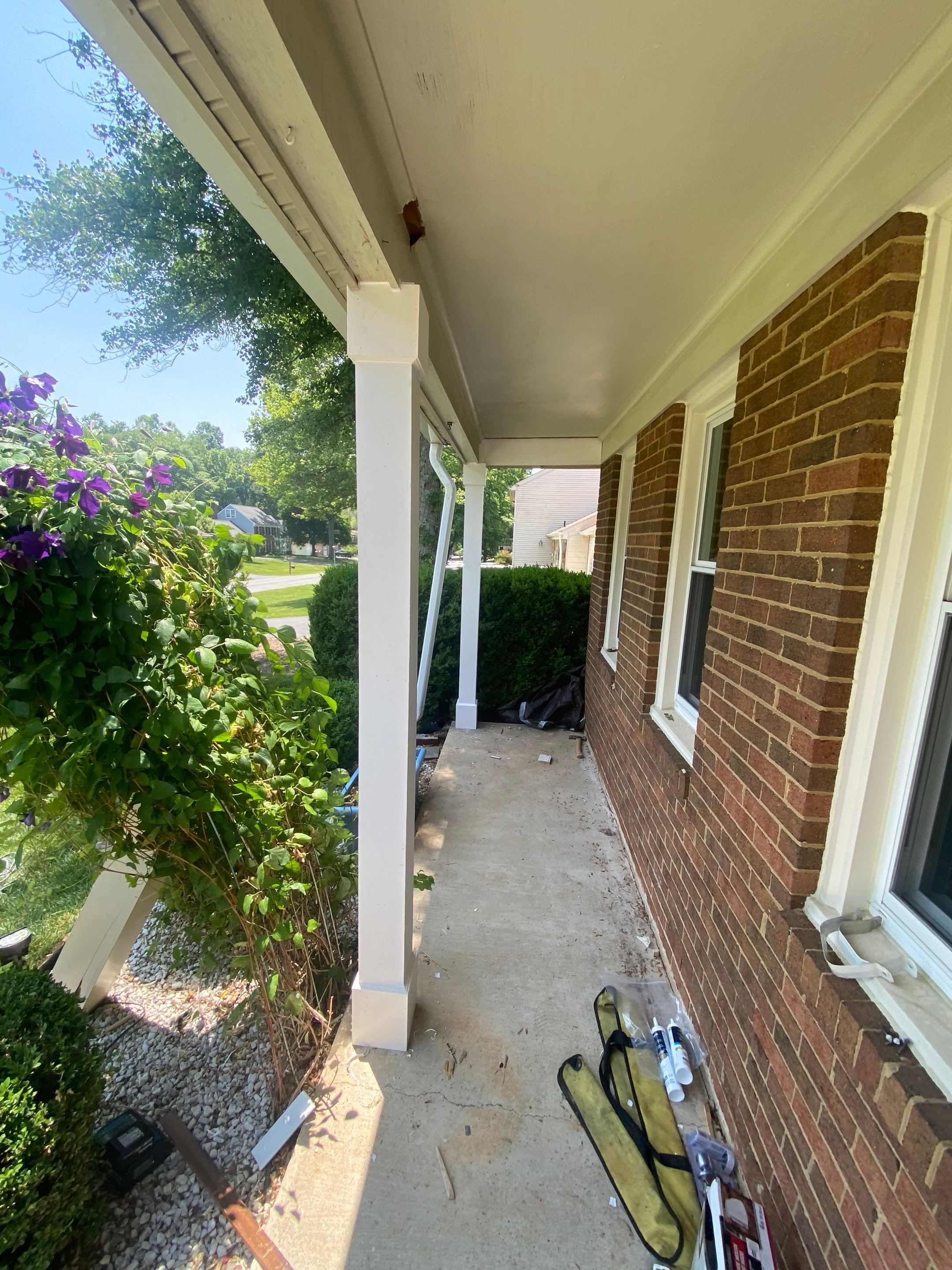 New Bilco doors to basement & new front porch posts by The Smet Companies, LLC