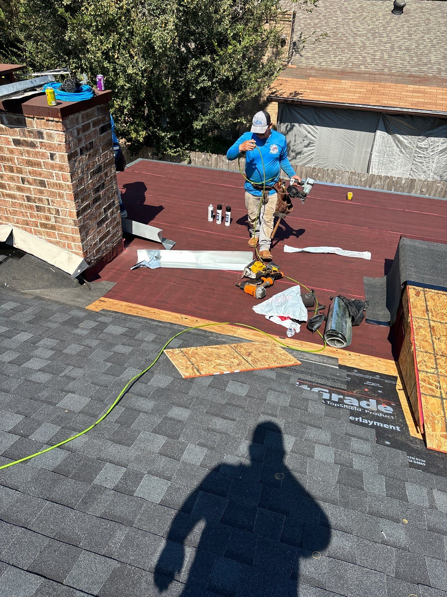 Residential Roofing Installation using Owen's Corning Duration (Lifetime) Shingles by Roof Repair Company