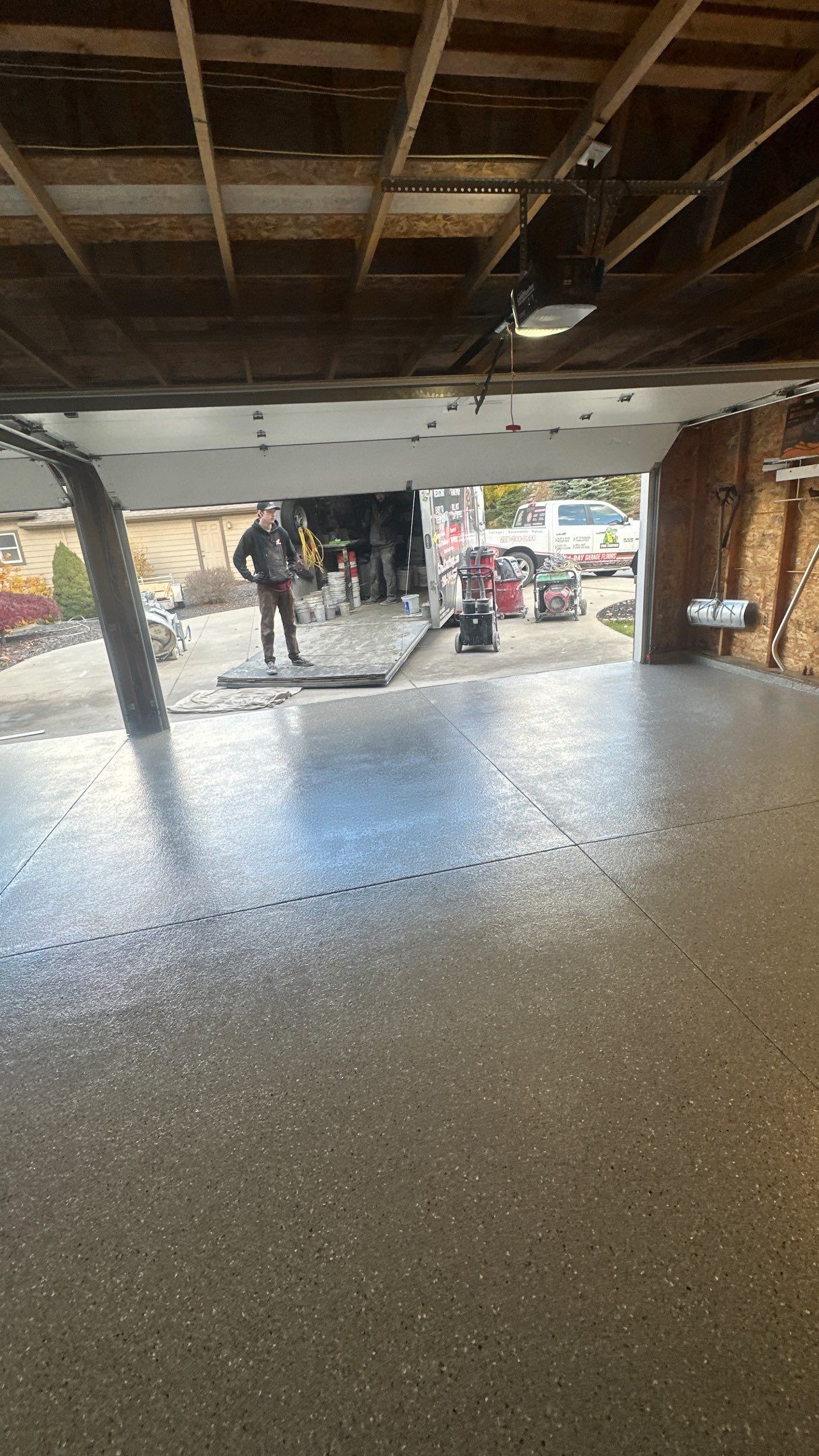 Garage Transformation using Shale Hybrid by Croc Coatings, LLC