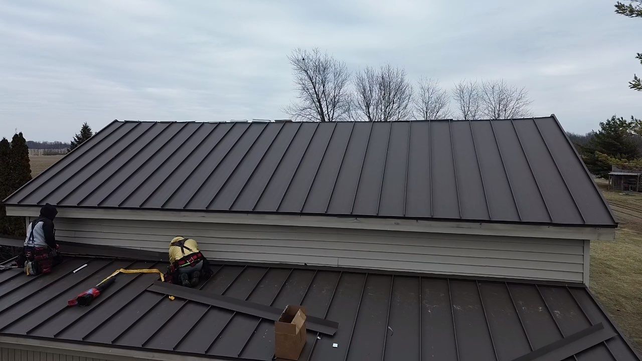 Standing Seam & Exposed Fastener Metal Roof Installation – Bluffton, IN by 4Ever Metal Roofing
