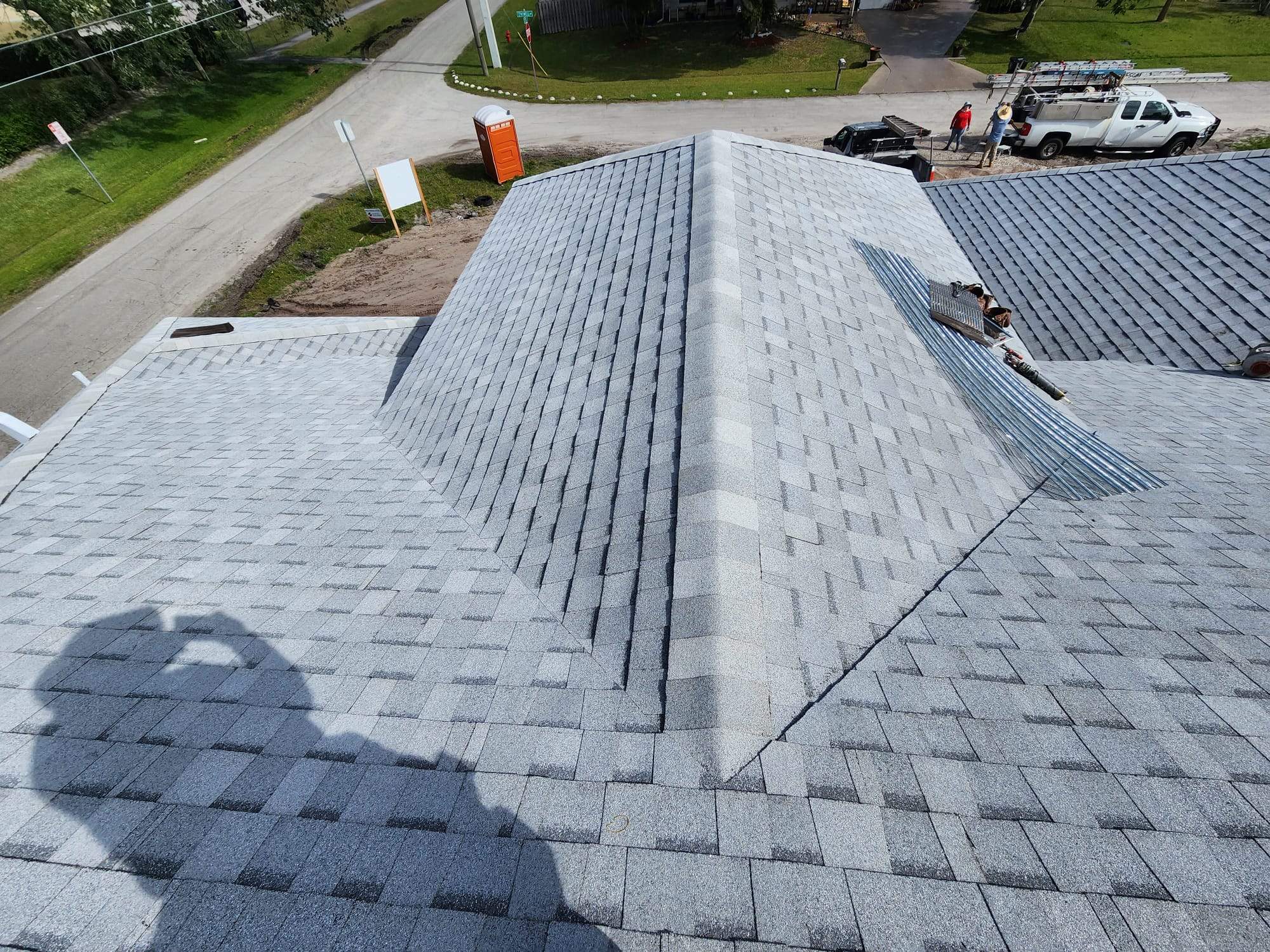 Tamko Heritage Glacier White by Total Roofing System The Metal Roof Experts