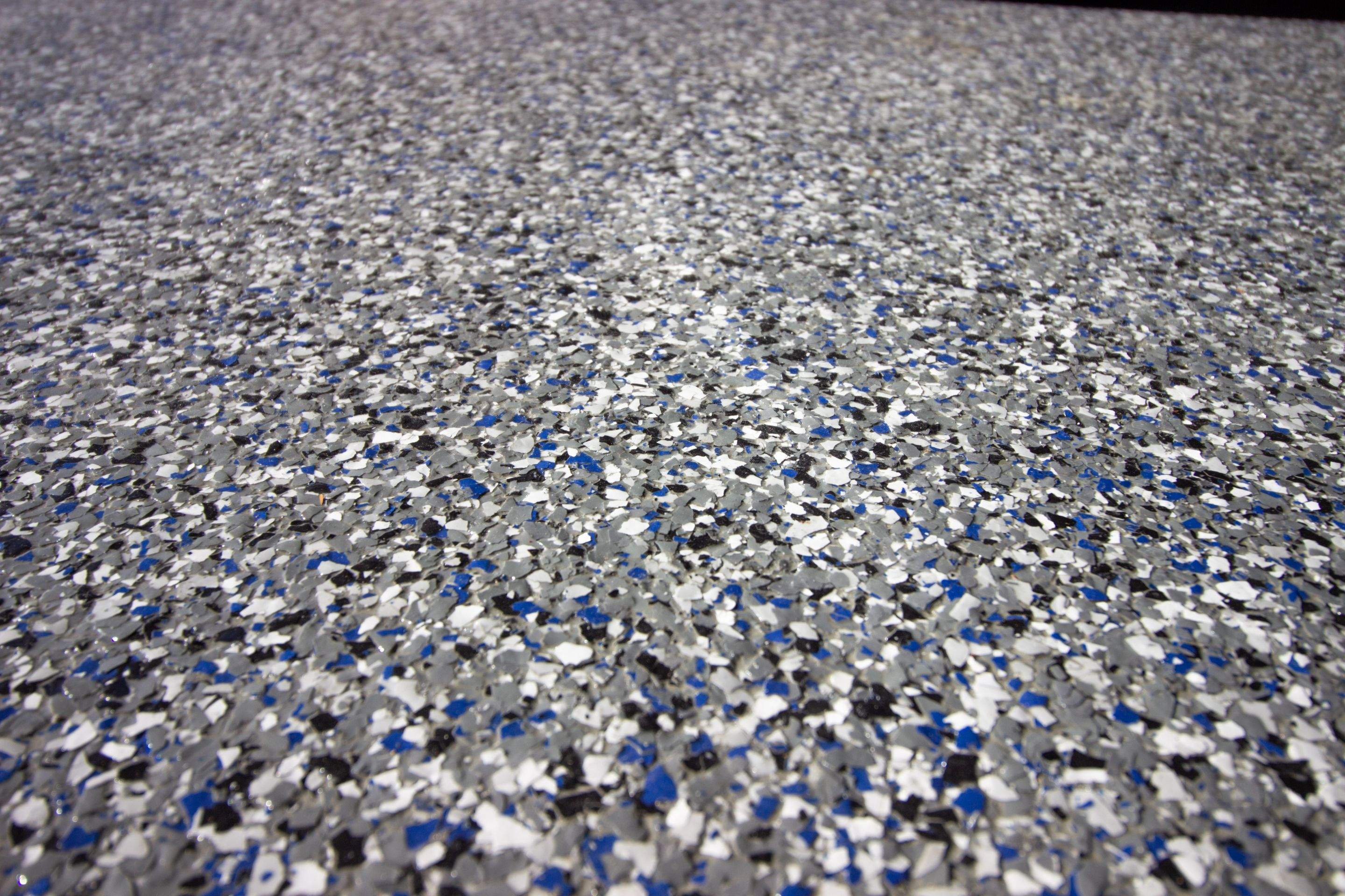 Patio Installation using Galaxy Blue by Your1DayFloor.com