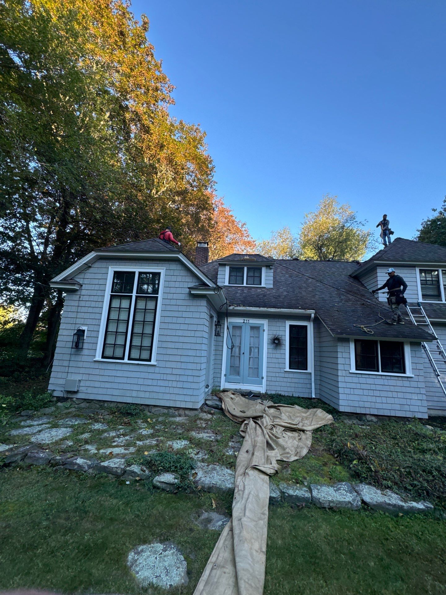 Roof Replacement with EPDM Conversion and Gutter Upgrade – Littleton, MA by Mighty Dog Roofing of Greater Middlesex County
