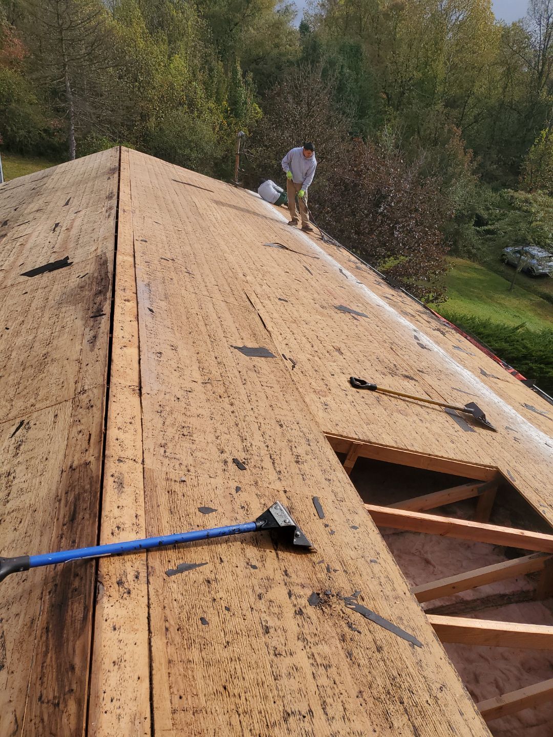 Residential Roofing Installation using GAF Timberline HDZ Pewter Gray by Rainstoppers Roofing