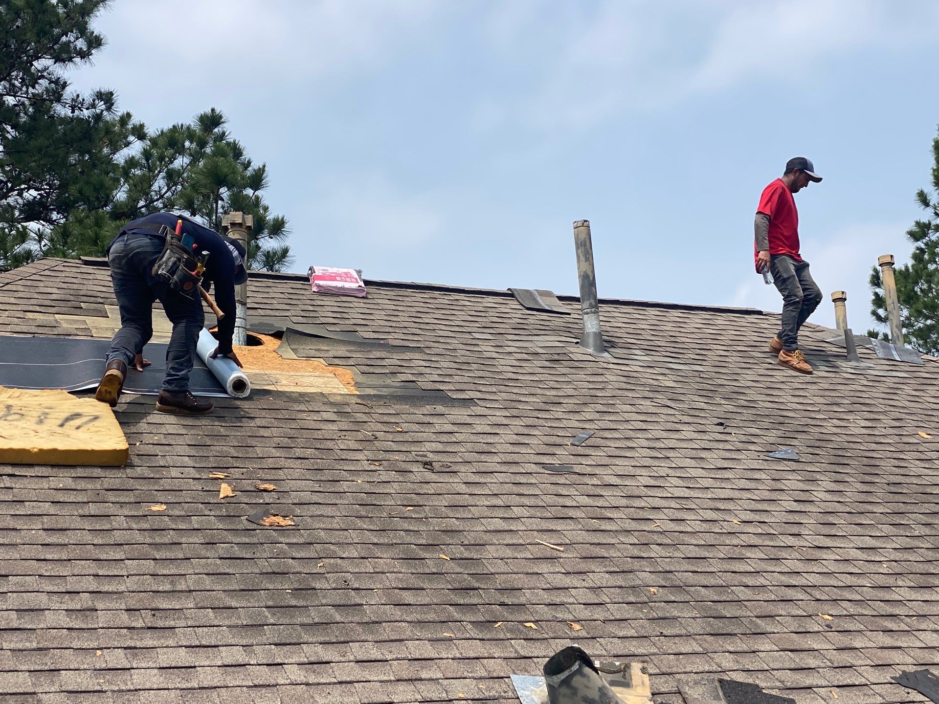 Hail Damage using Owen's Corning Duration (Lifetime) Shingles by Roof Repair Company