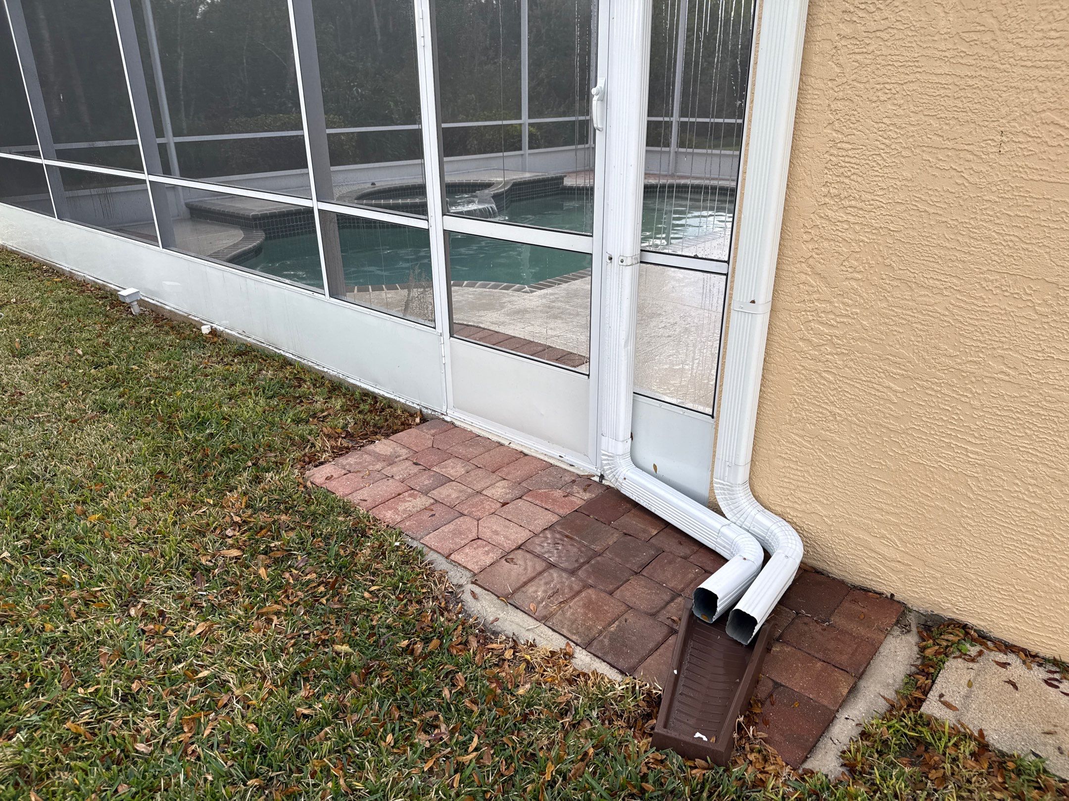 Painted Pool Deck, Pool Cage & Exterior Surface Cleaning in Creekwood – Bradenton, FL by Sunshine AquaWash