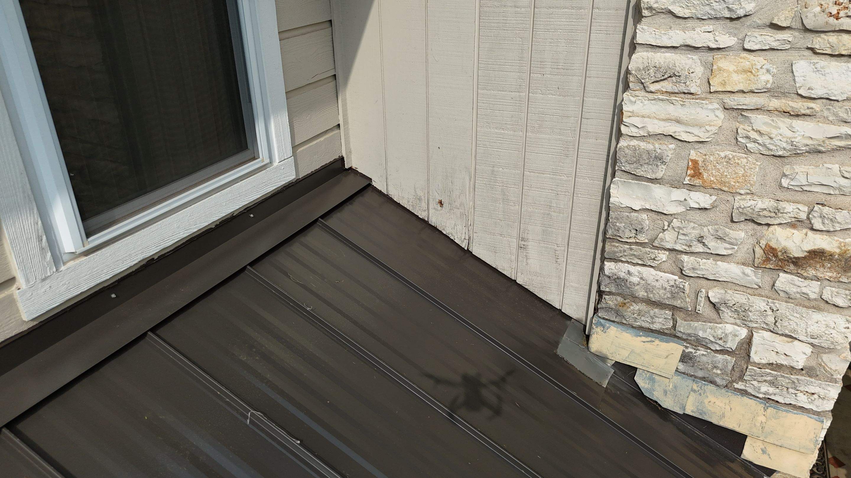 Dark Bronze - L&A Standing Seam with Striations by RoofsOnly.com