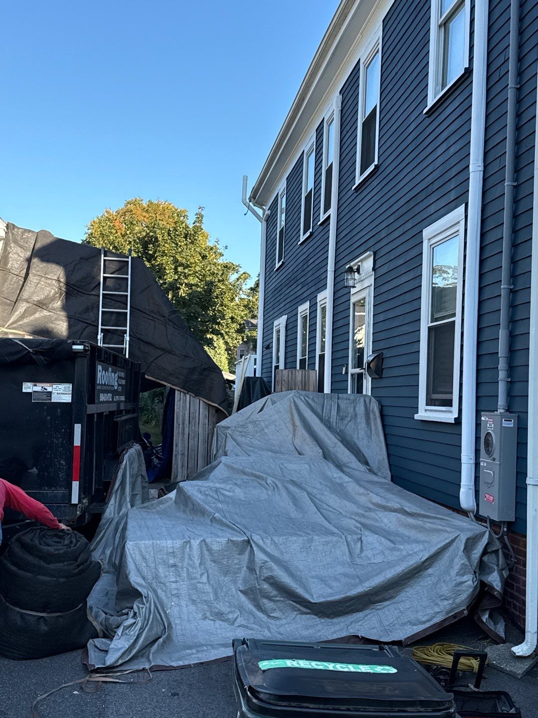 Half Roof Replacement for Solar Installation – Townhouse with New Plywood Decking by Sensible Home Solutions