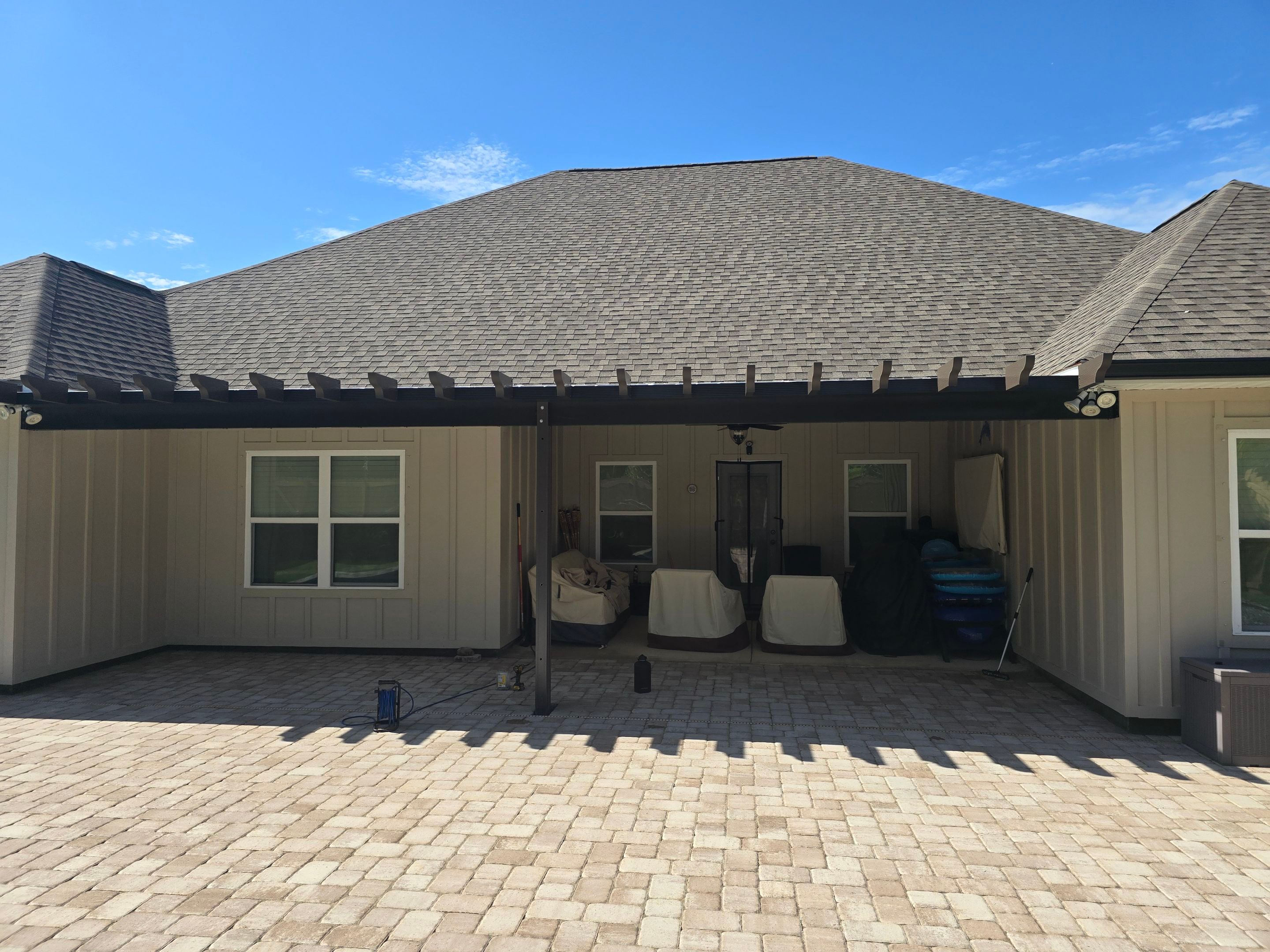 Patio Cover using Colorbeam by Titan Sunrooms