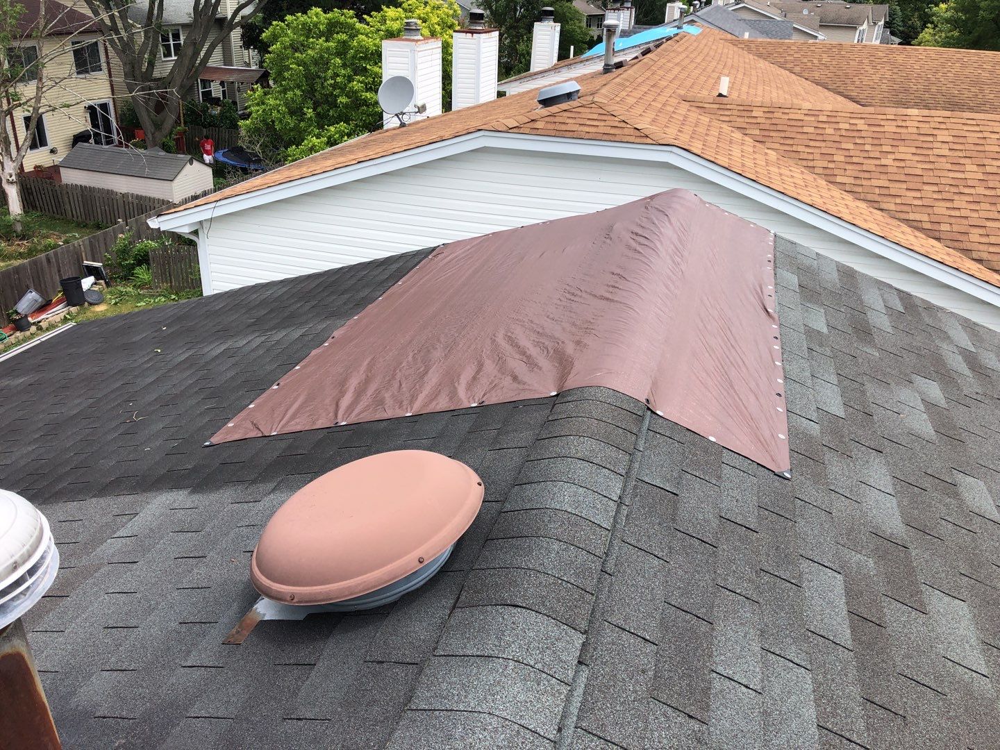 Multi-family unit roof replacement. using GAF Timberline HDZ by Pro Home Services Inc