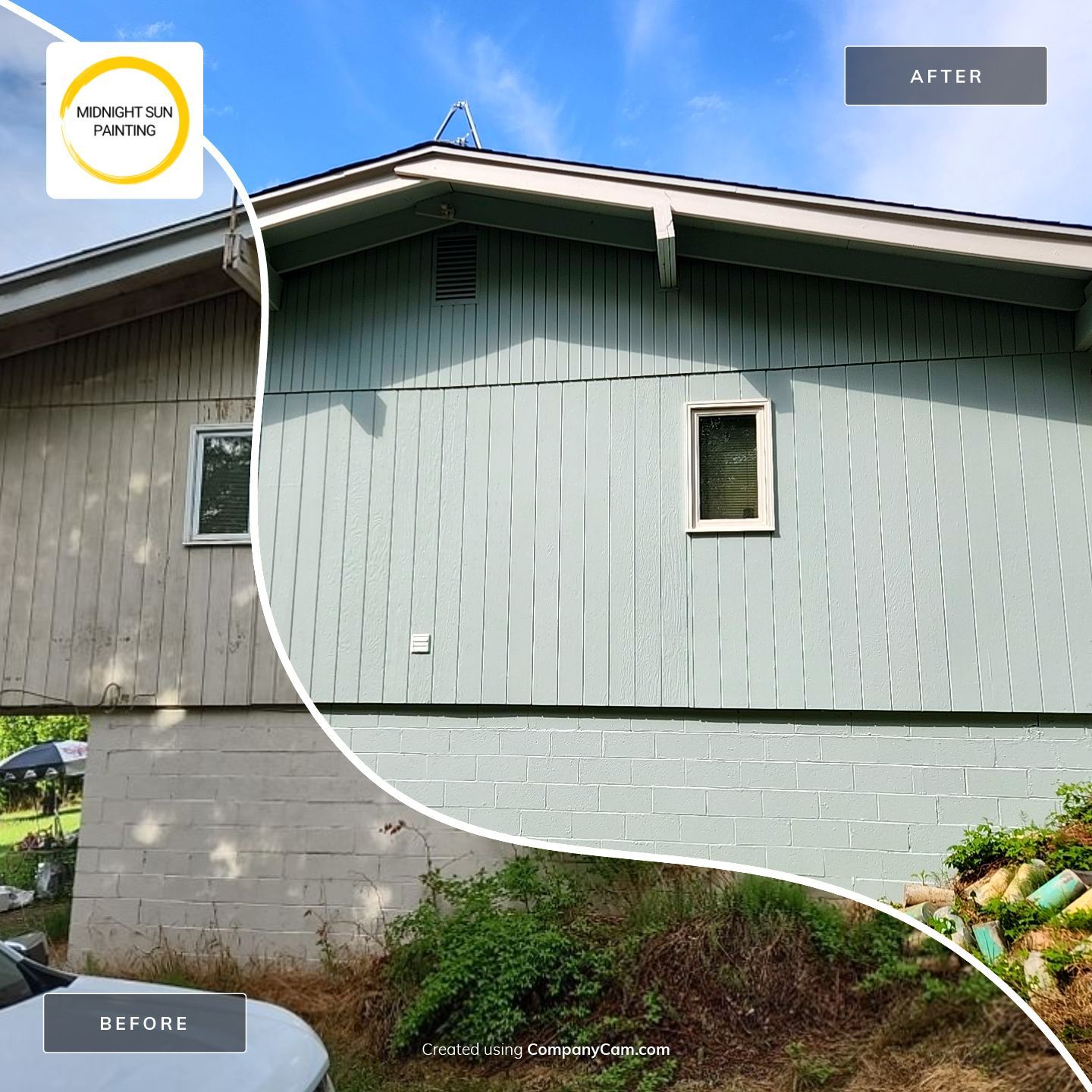 Beautiful Exterior Transformation by Midnight Sun Painting