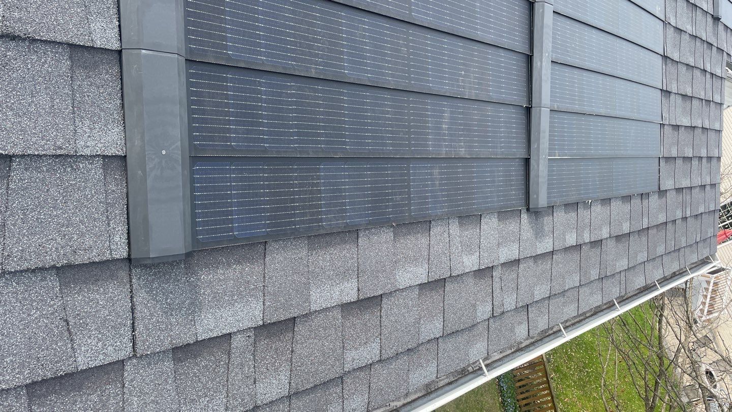 Solar Roof Replacement using GAF Timberline Solar Shingles by American Home Contractors