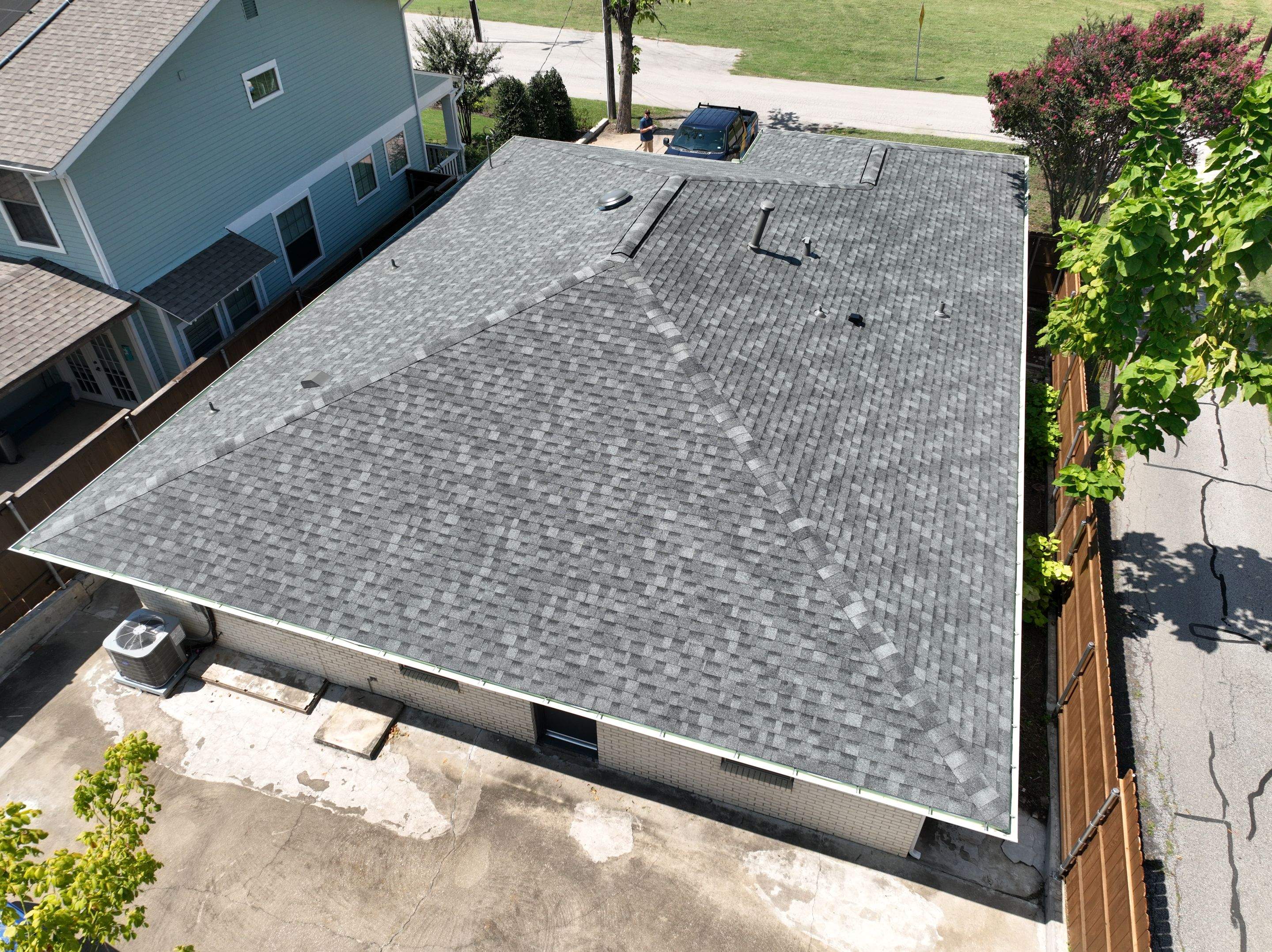 Residential Roofing Installation using IKO Cambridge Charcoal Gray by OneSource Roofing and Restoration