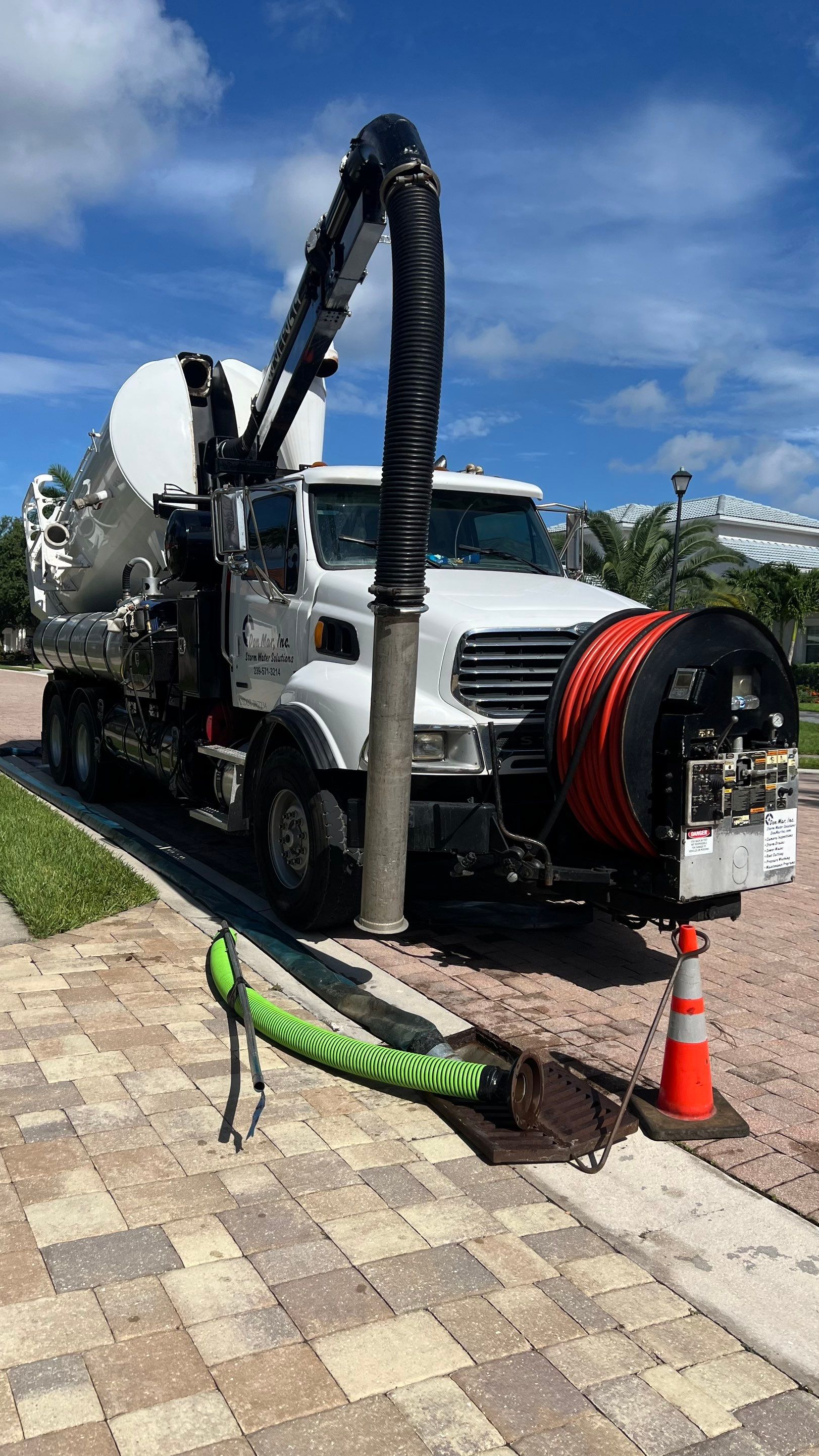 Naples Community Catch Basin Cleaning by APS Power & Water