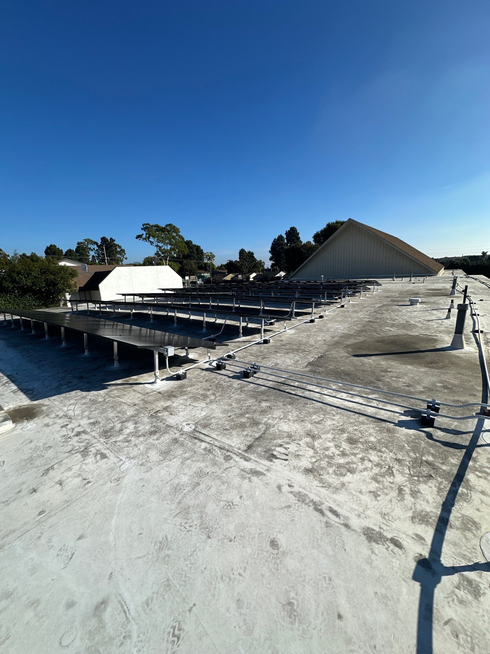 Commercial Solar Panel Installation for Ventura Church with Hyundai Modules by AWS Solar
