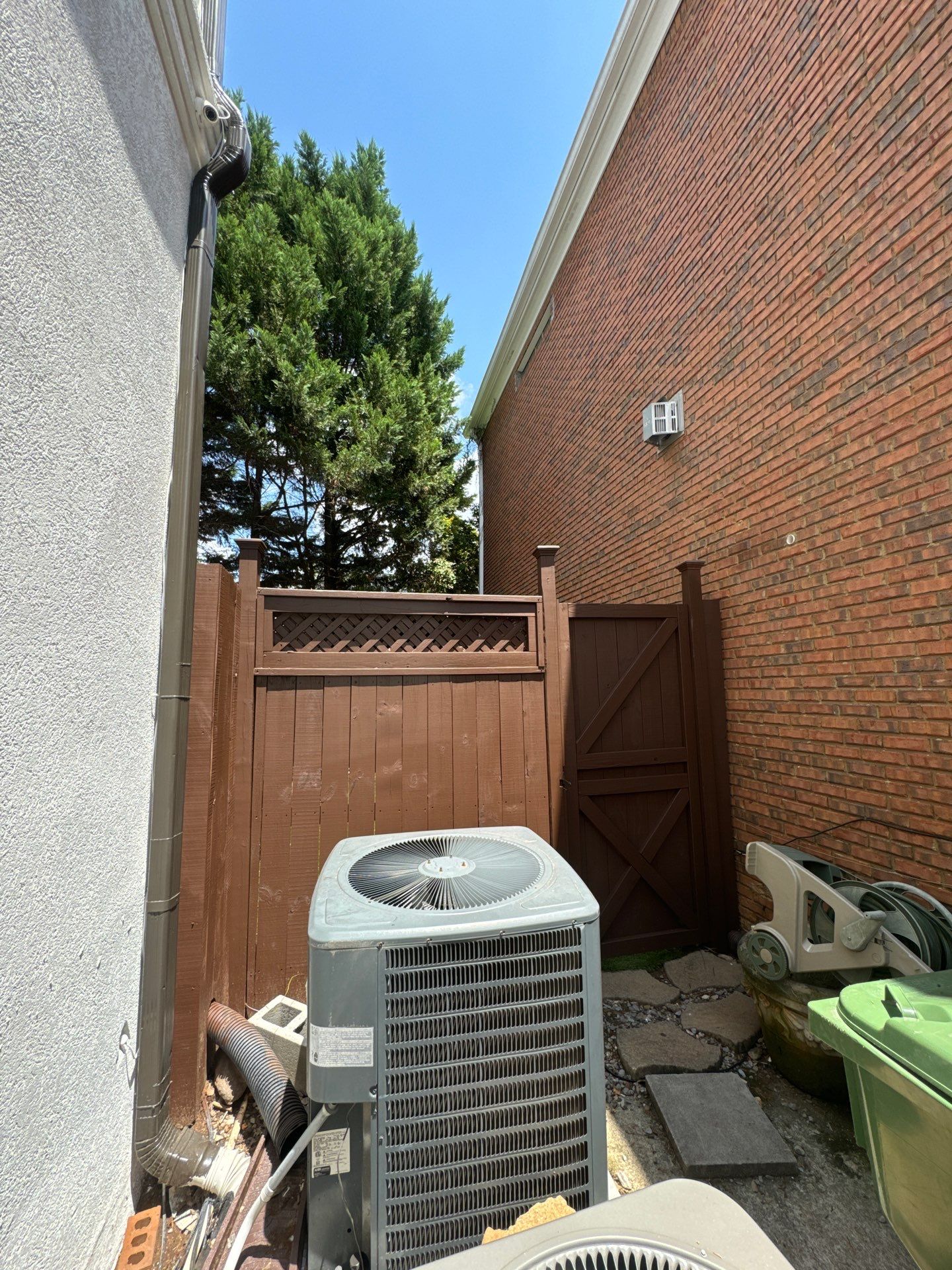Full Exterior Stucco Painting and Wood Deck Staining in Atlanta by Swift Home Renovations