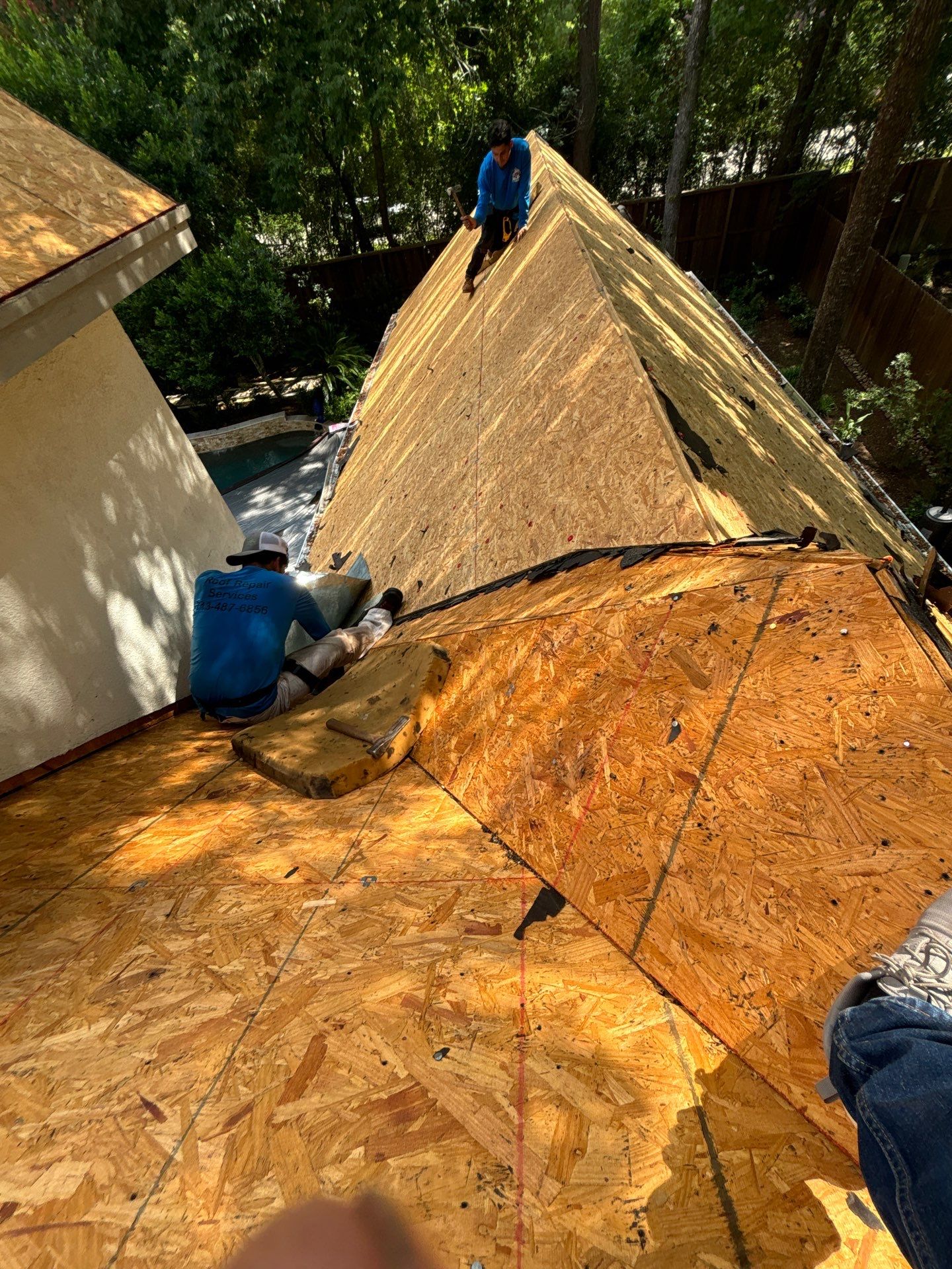 Residential Roofing Installation using Owen's Corning Duration (Lifetime) Shingles by Roof Repair Company