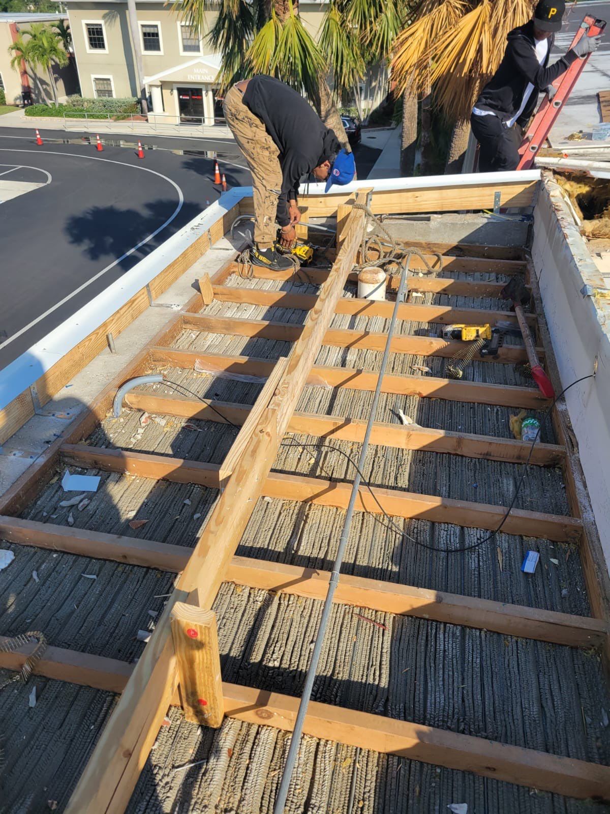 Emergency Repair on School from Storm Damage by Four Peaks Roofing