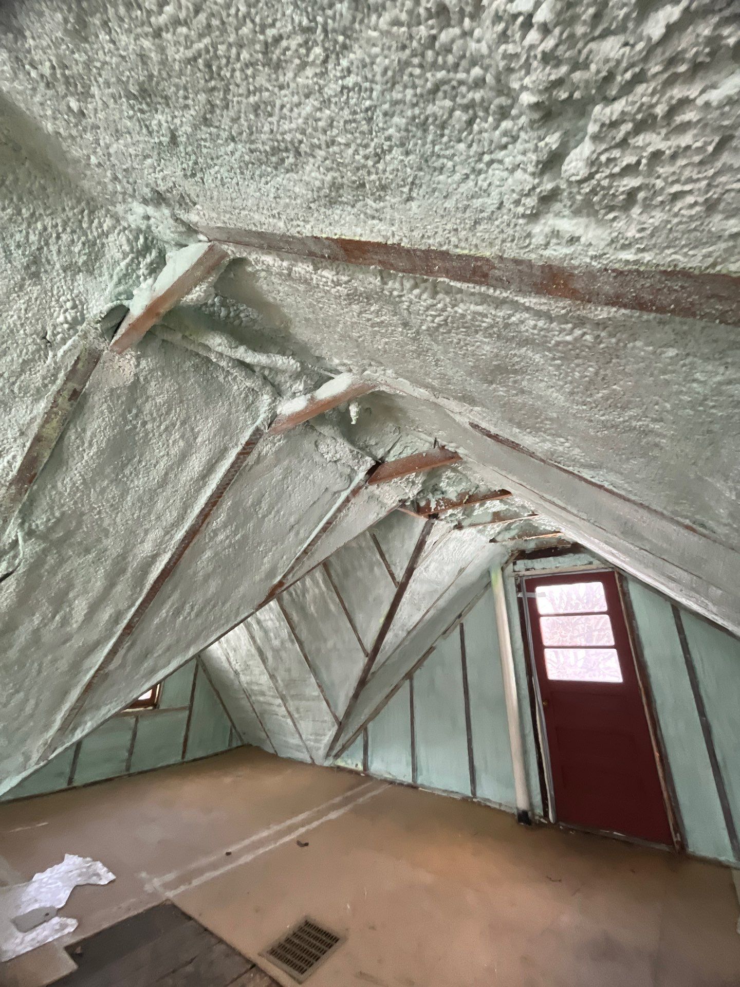 Attic Insulation using Closed Cell Spray Foam by NYS Foam & Energy