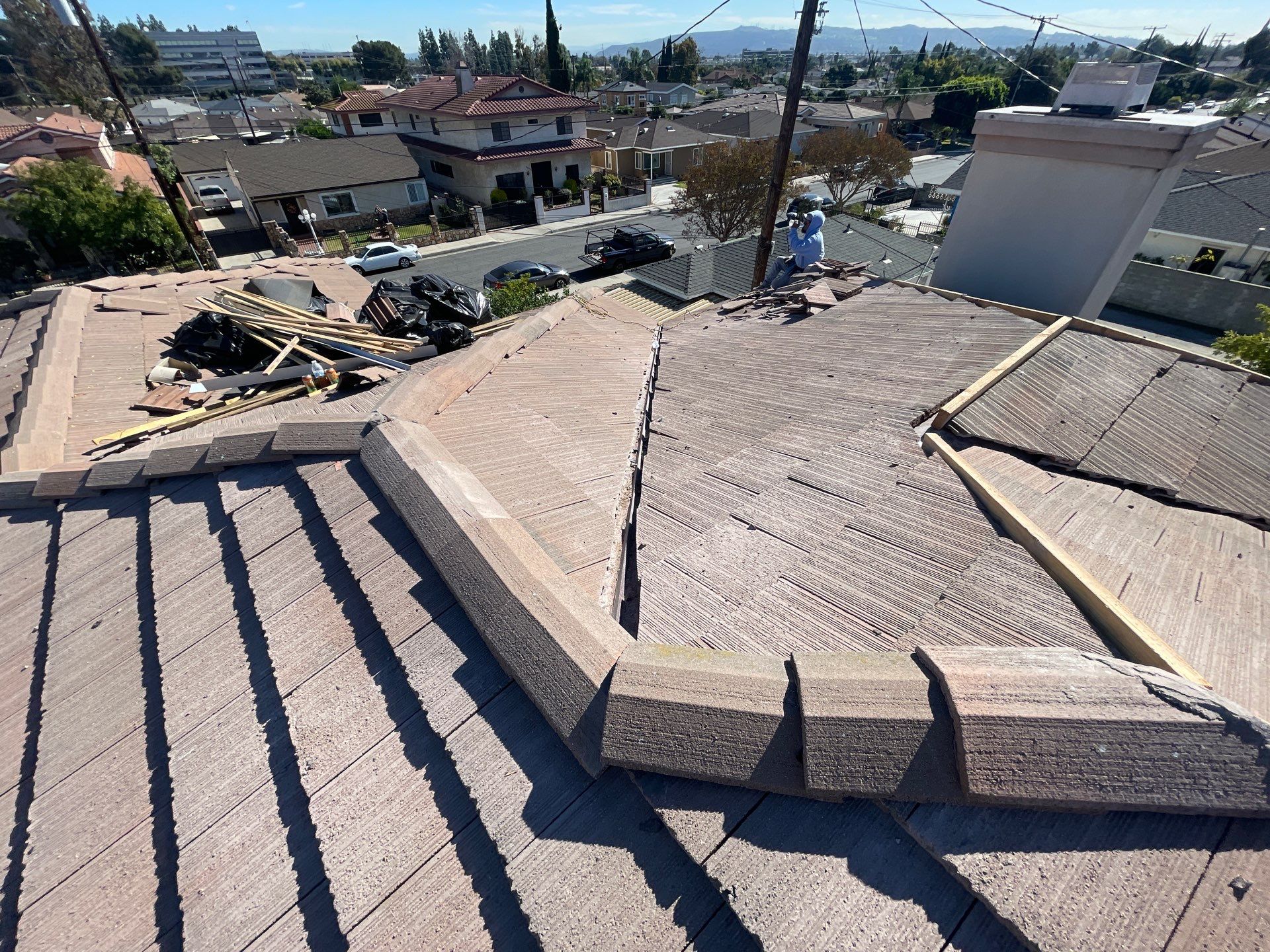 Tile Roof Reset Project - Rosemead CA 91770 by Epic Roof Replacement