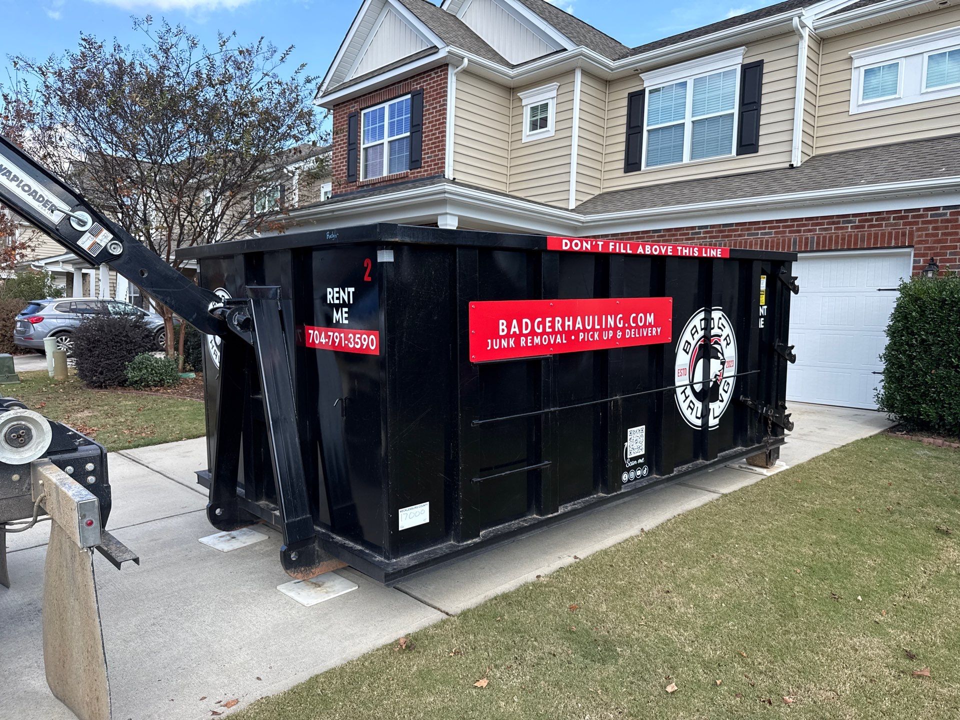 Project in Waxhaw by Badger Hauling