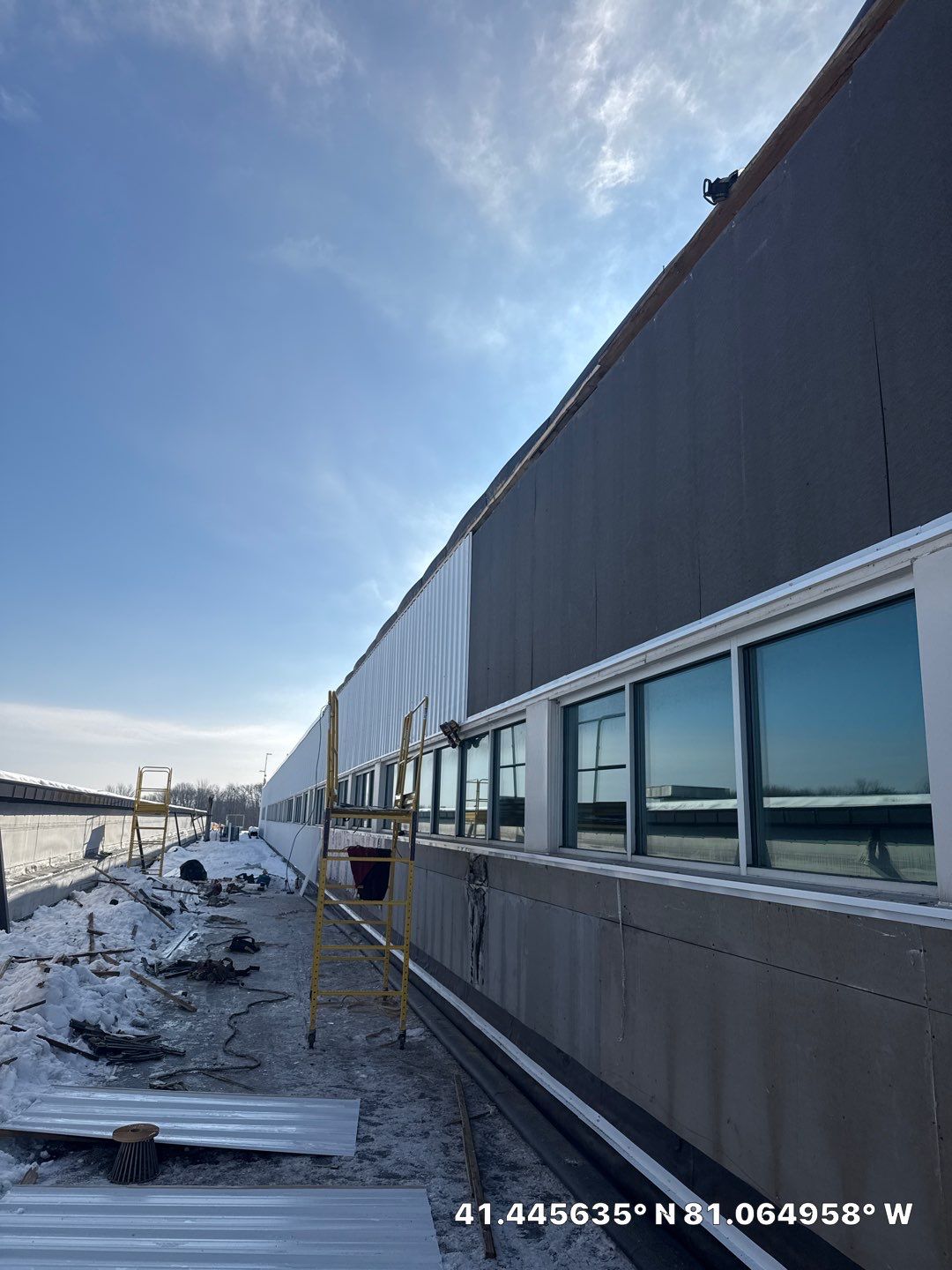 Edge metal and Siding replacement by Commercial Roofing and Coating Systems 