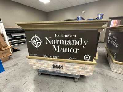 Normandy Manor Monument Sign
