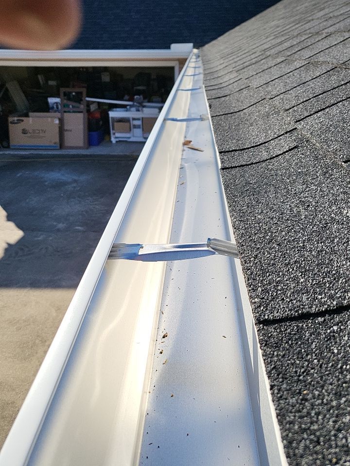 Gutter Installation using K-Style Seamless Gutters by Gutter Professors